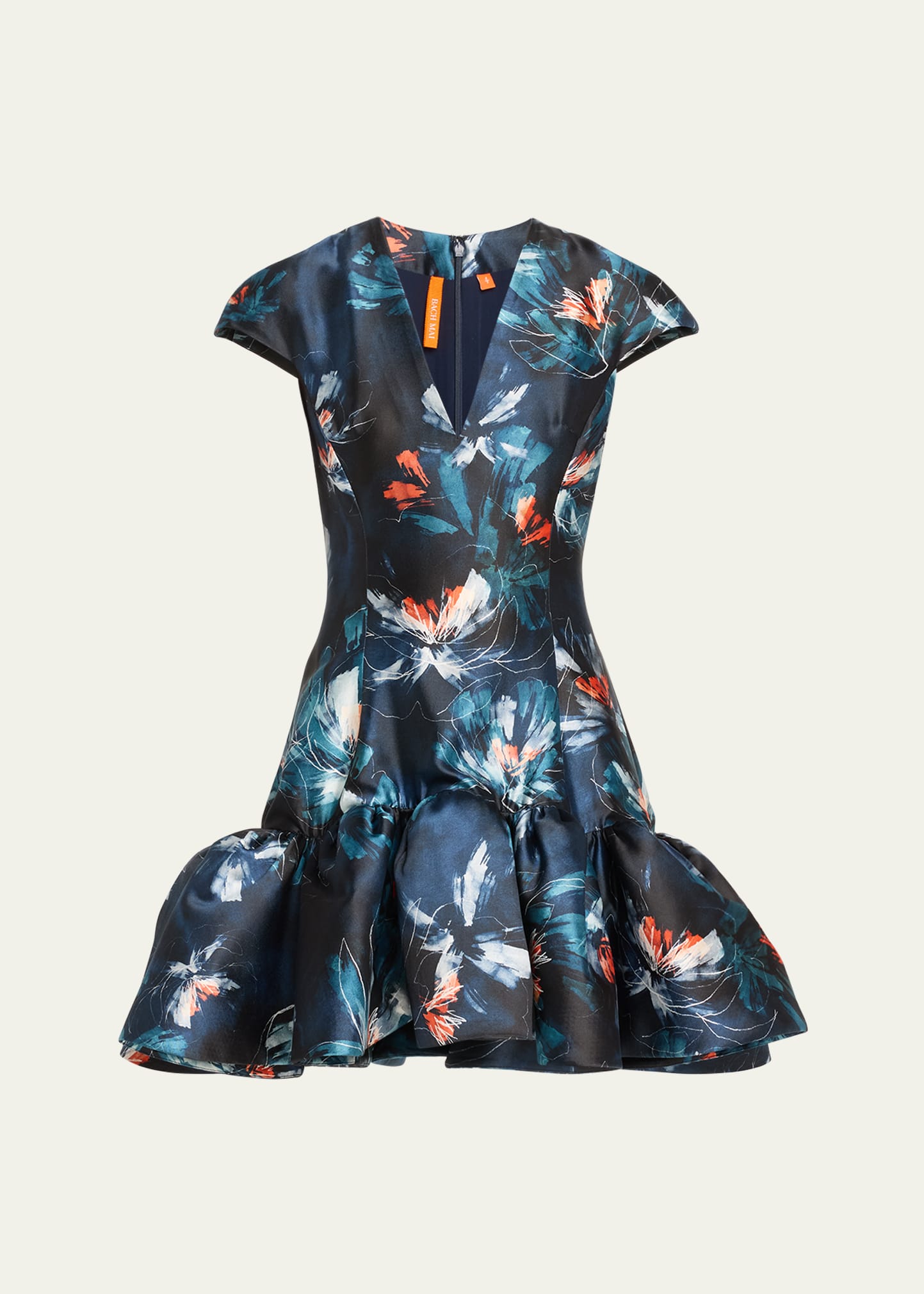 Floral Print Flared Mini Dress