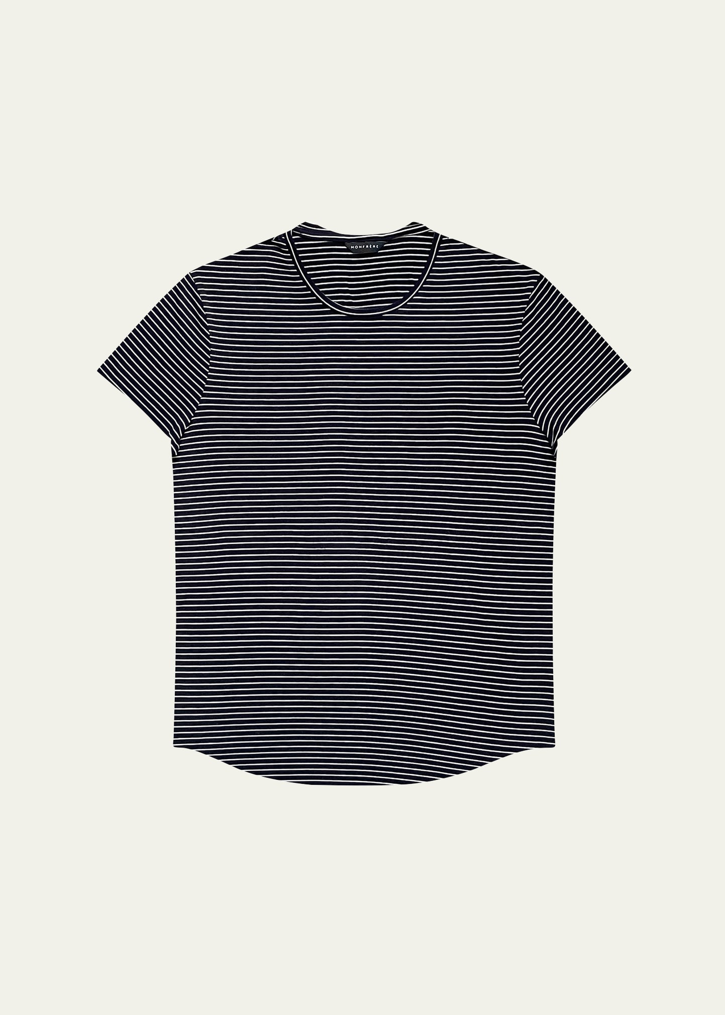 Shop Monfrere Men's Dann Striped T-shirt In Navy Stripe