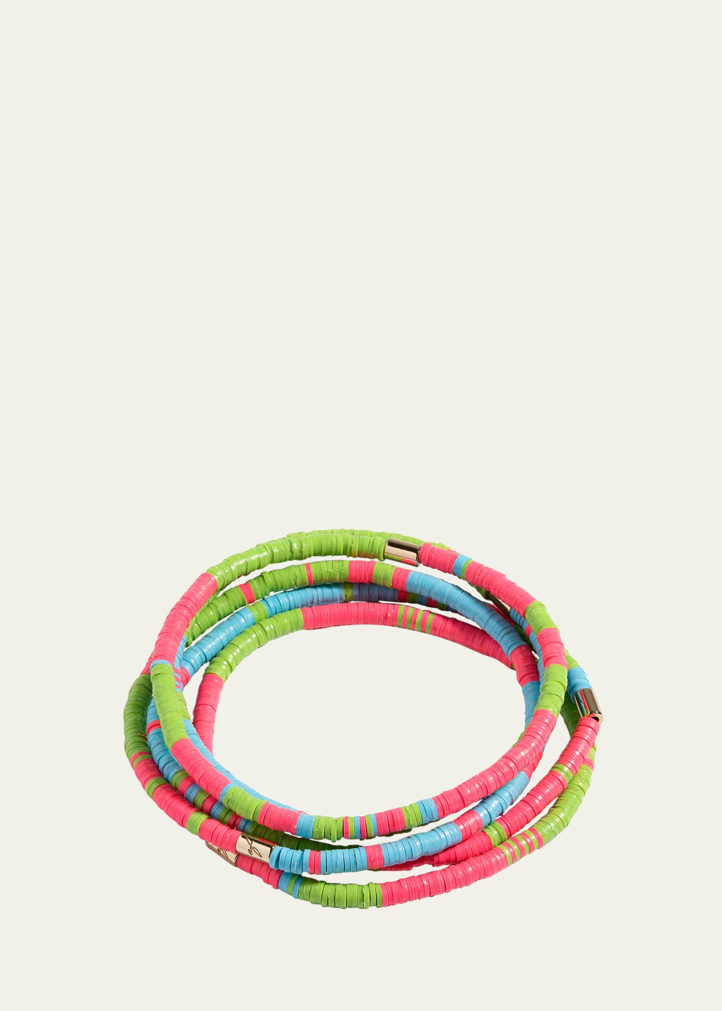Heishi Bead Bracelets, Set of 5