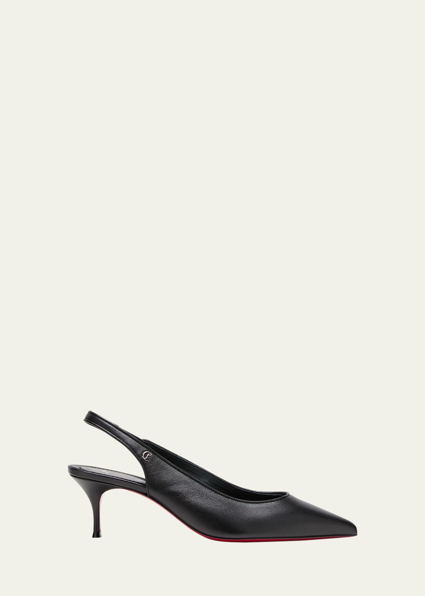 Shop Christian Louboutin Sporty Kate Red Sole Slingback Pumps In Black