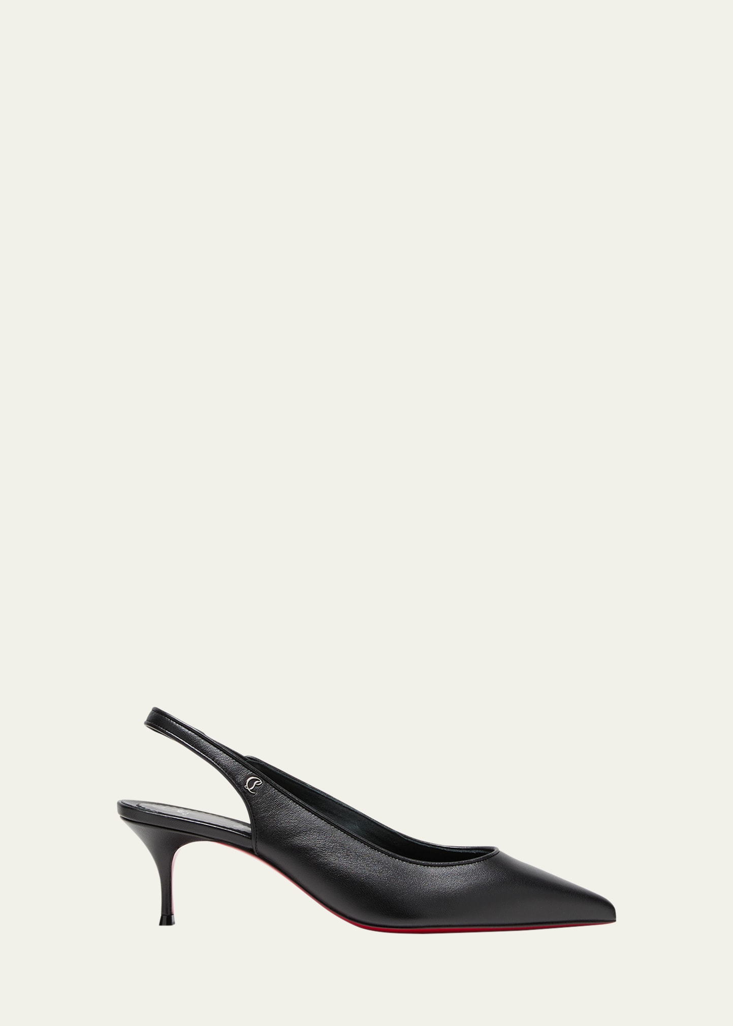 Christian Louboutin Sporty Kate Leather Slingback Pumps 55 In Black