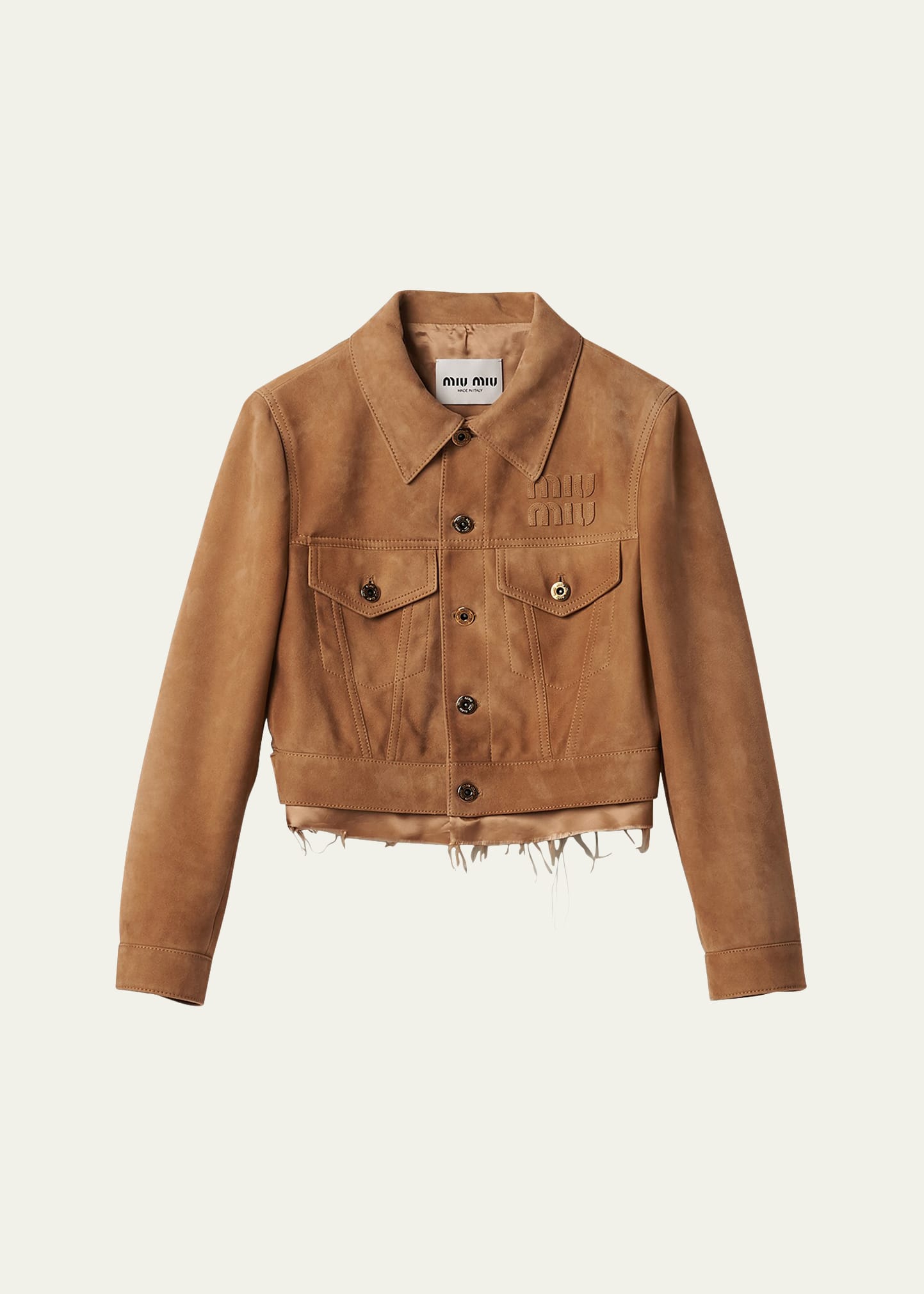 Miu miu fringe jacket best sale