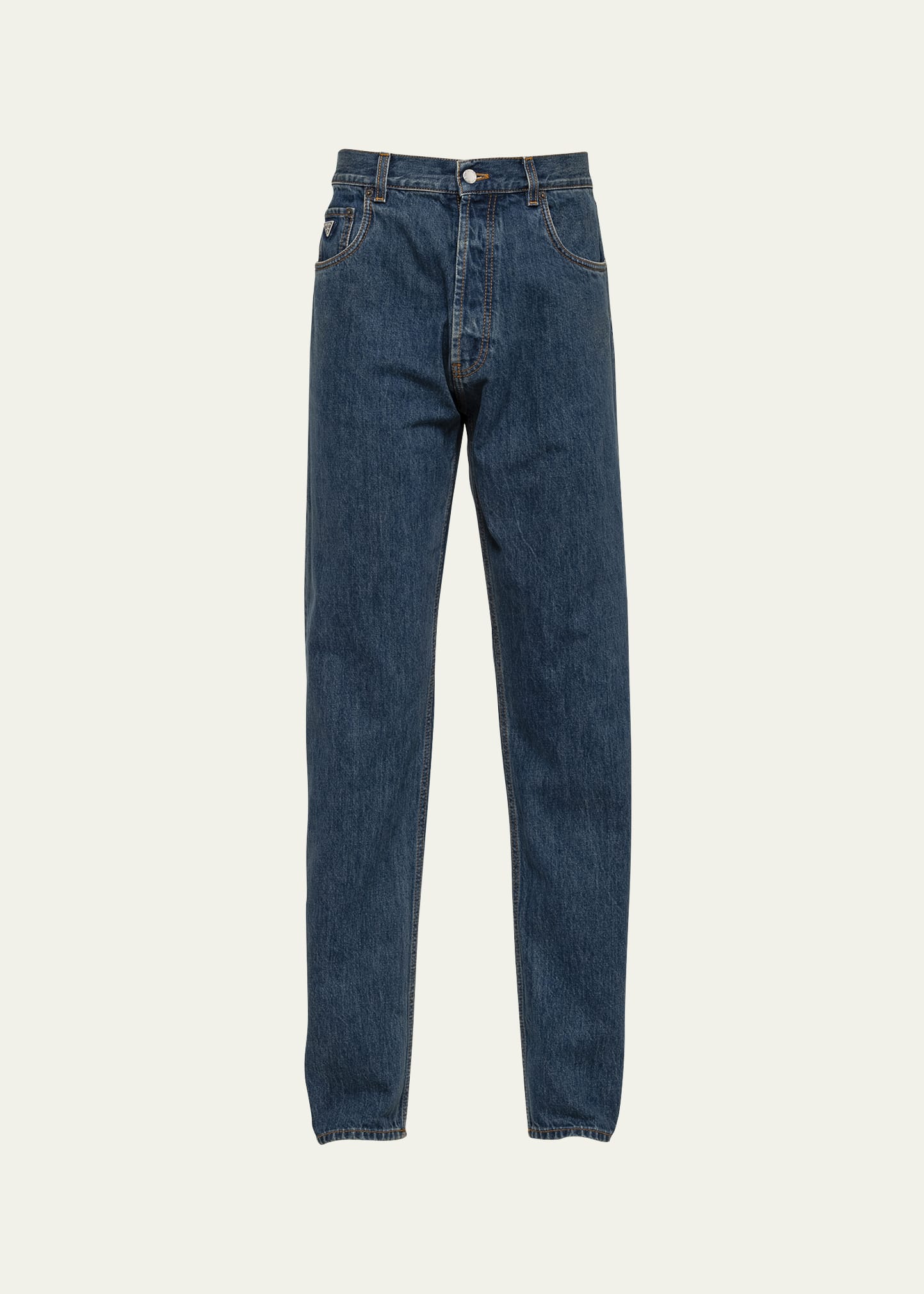 Men's Relaxed-Fit Washed Denim Jeans