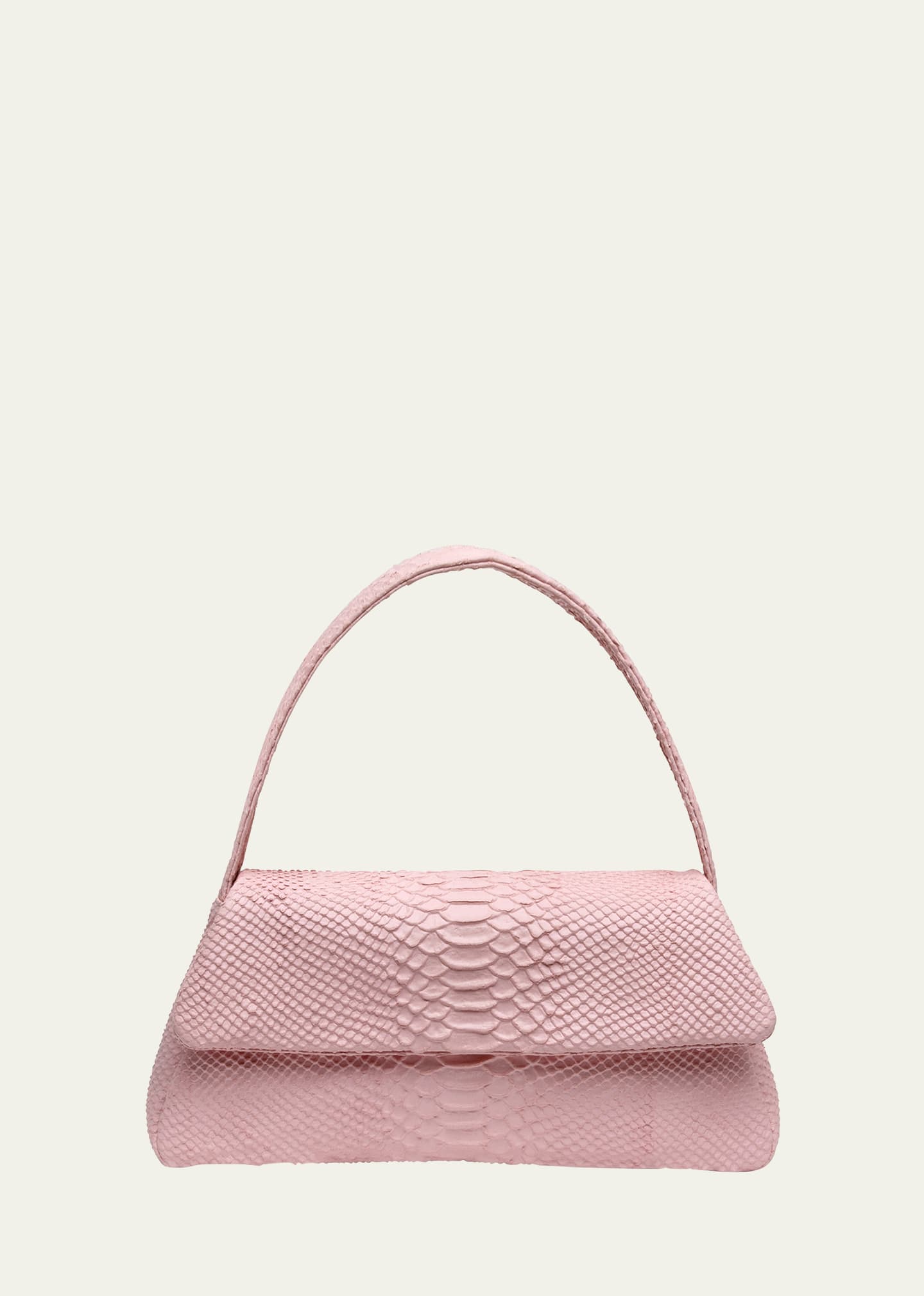 Liselle Kiss Elliot Python Shoulder Bag In Pink
