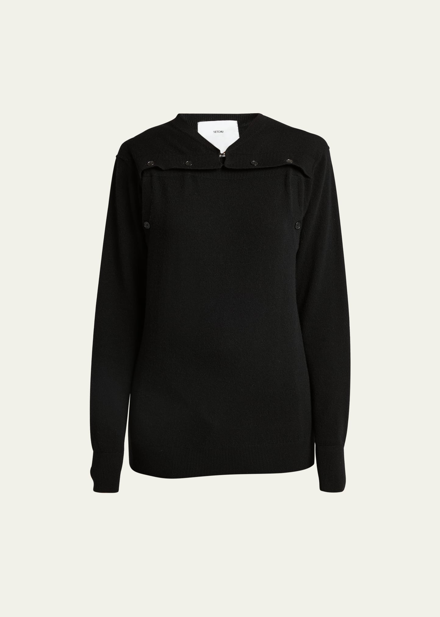Setchu Oiran Cashmere Sweater In Black