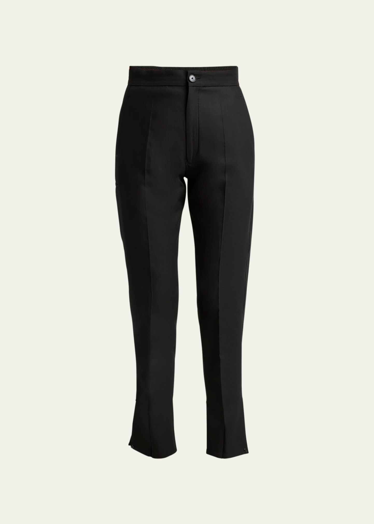 Setchu Origami Skinny Wool Pants In Black