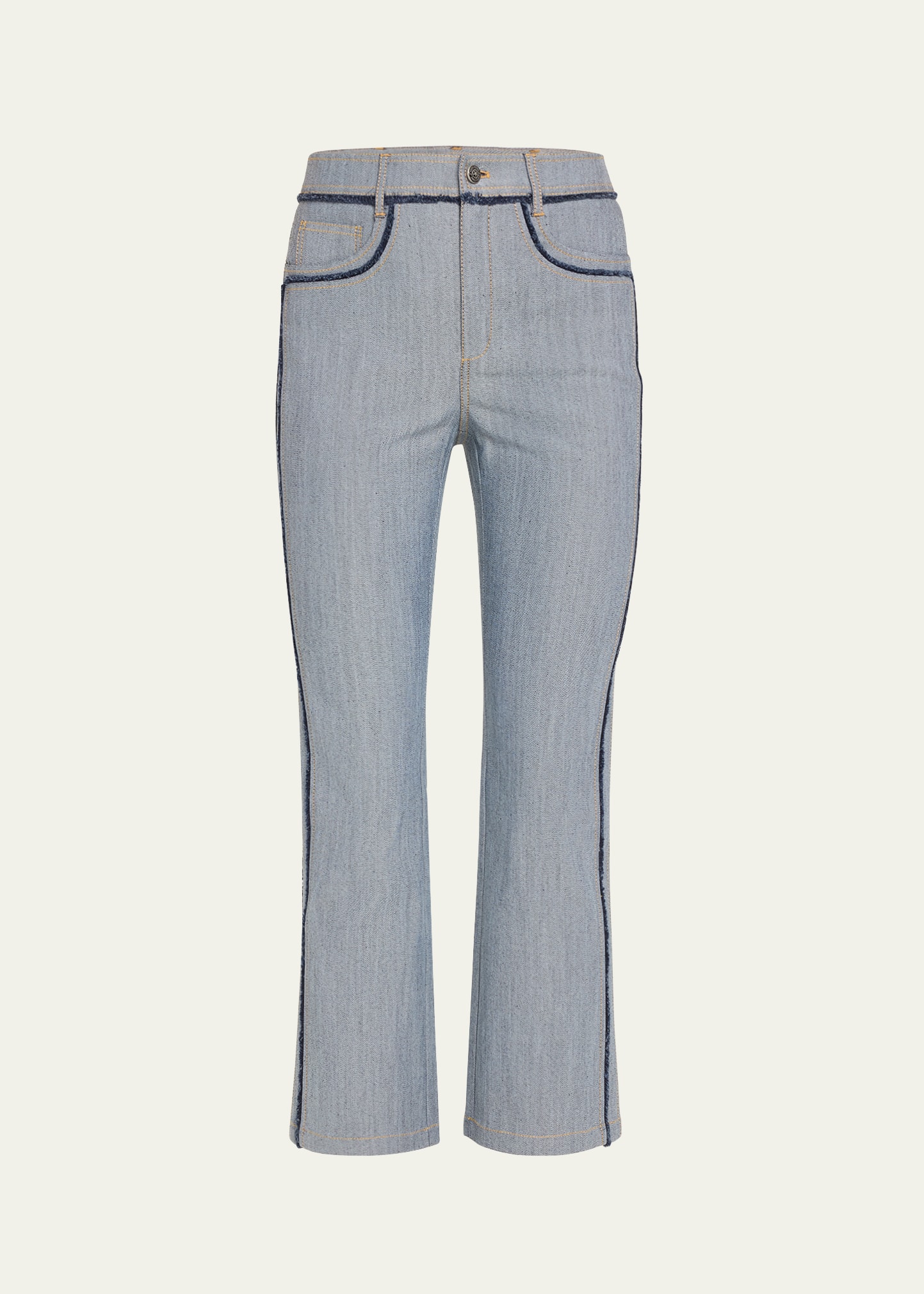 Cinq À Sept Sallie Cropped Trousers In Light Indigo