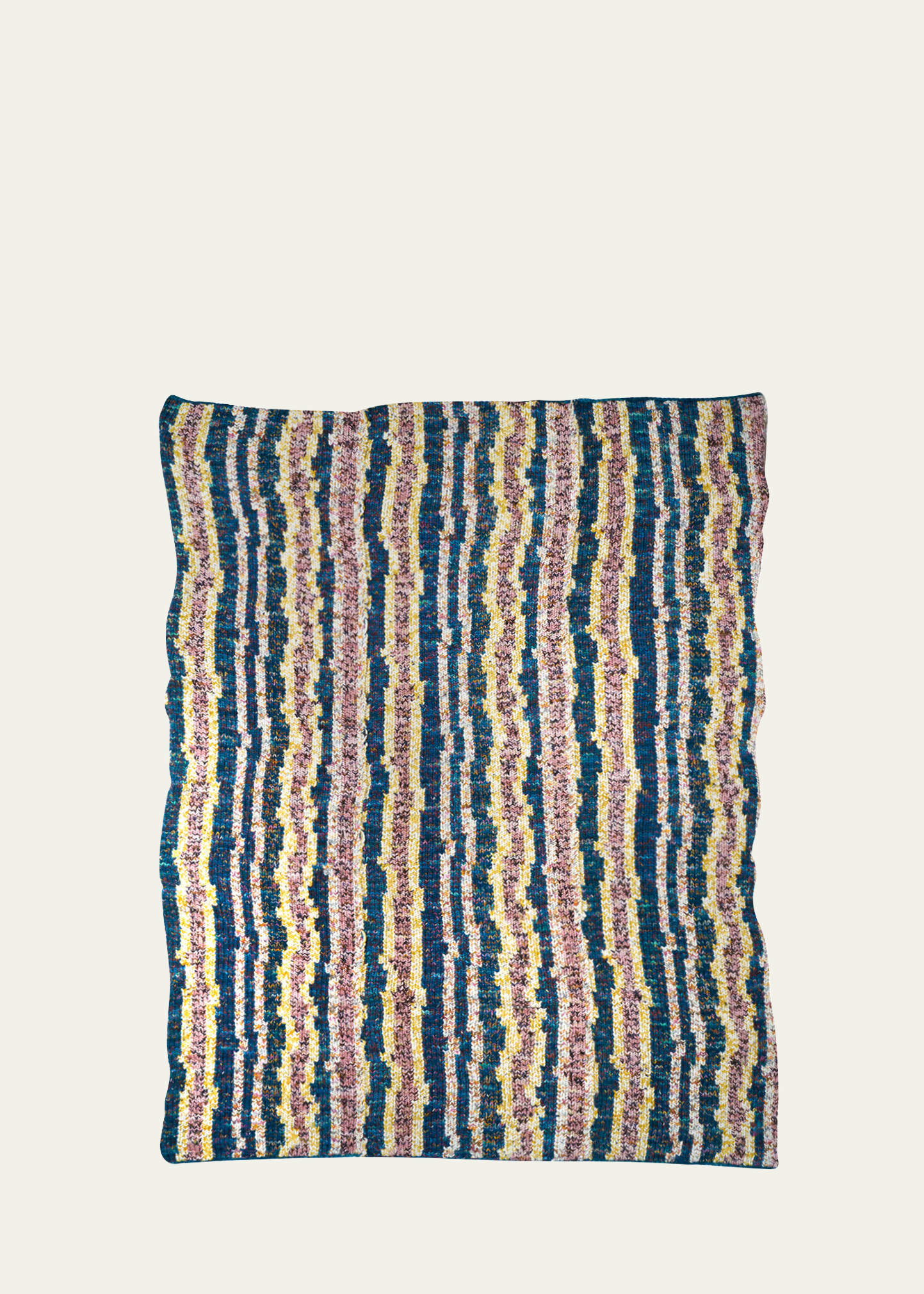 The Elder Statesman Disheveled Crochet Blanket In H23 Multi