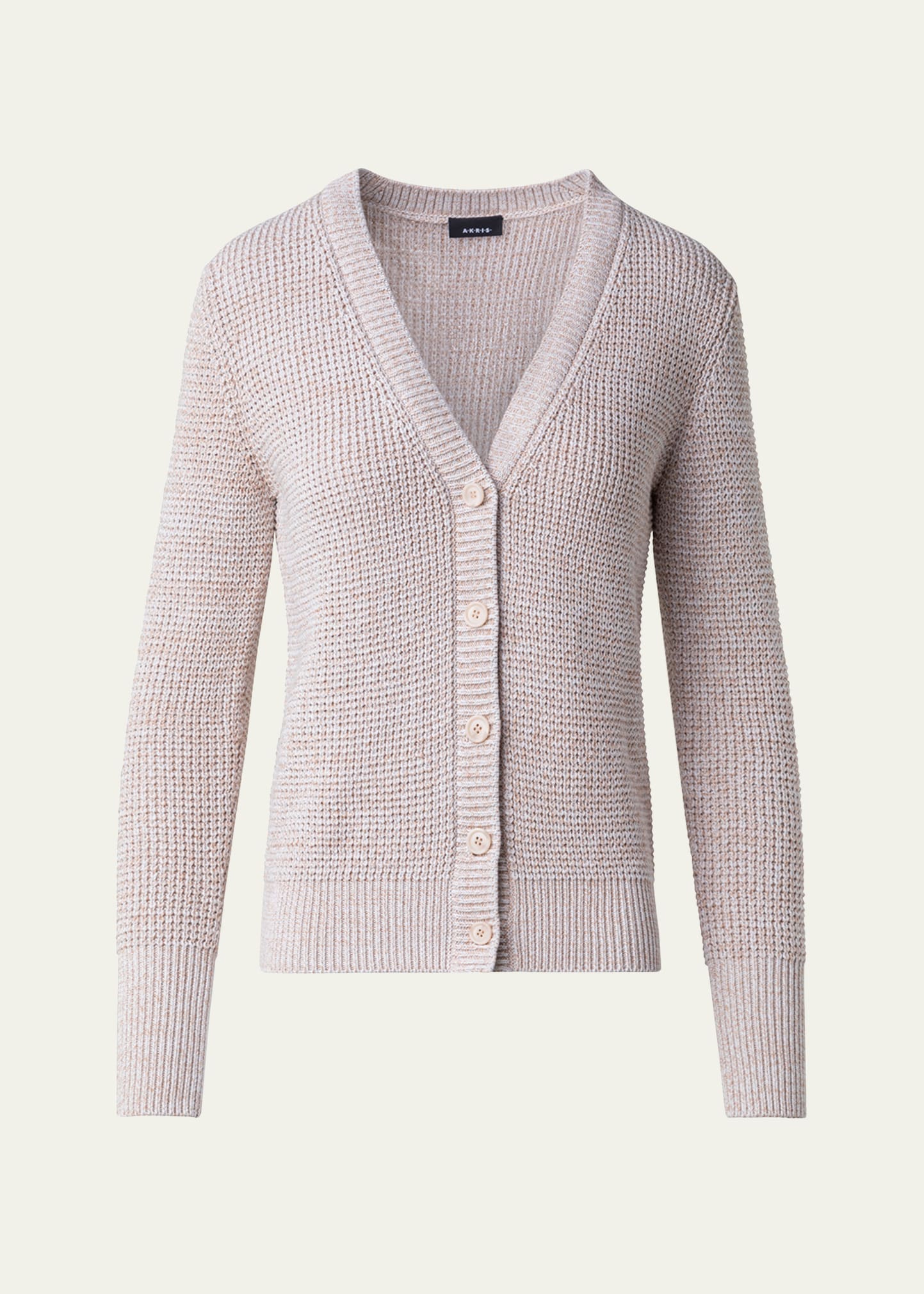 Structured Cotton Mouline Knit Cardigan