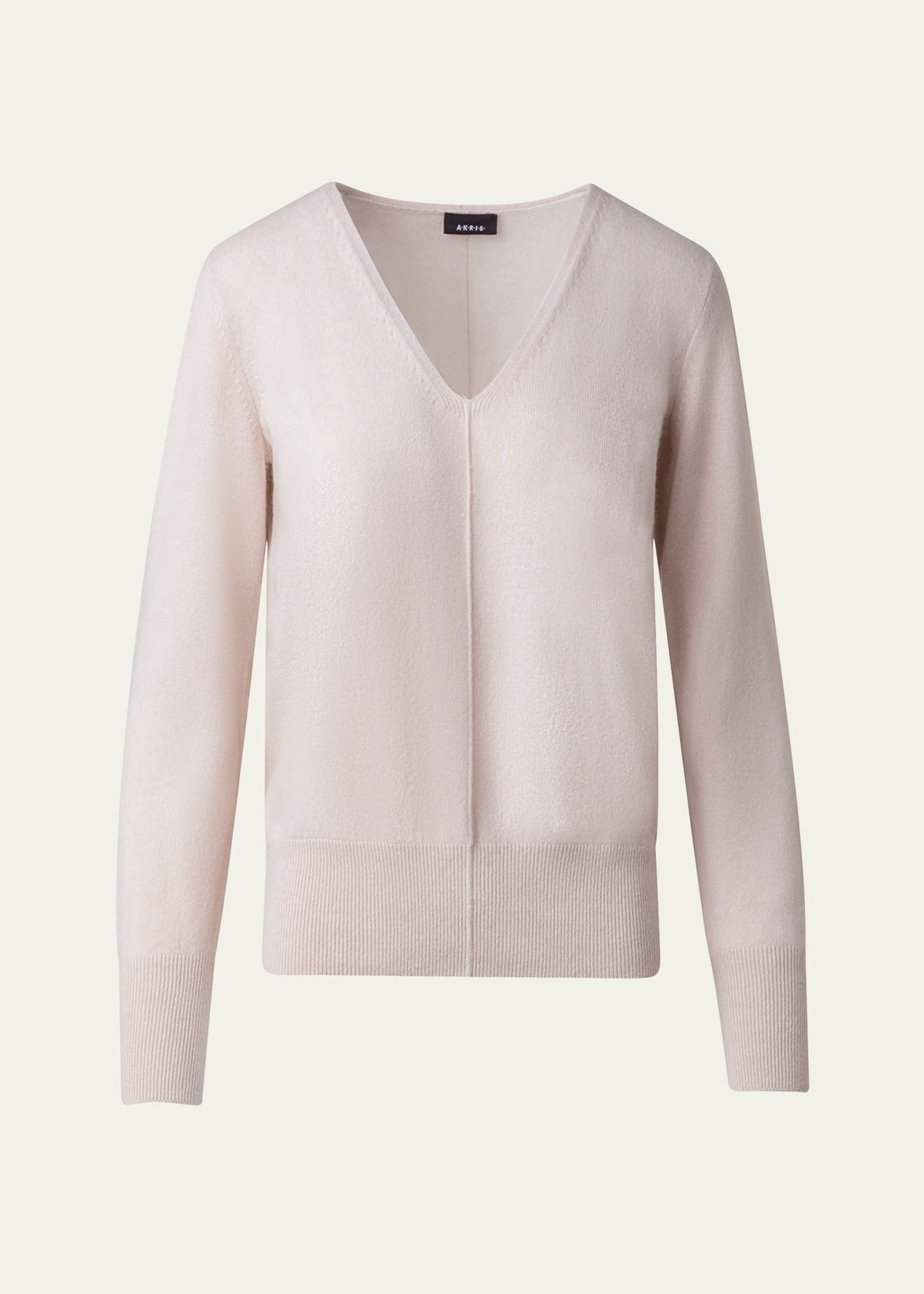 Shop Akris Cashmere Knit Sweater In Sand