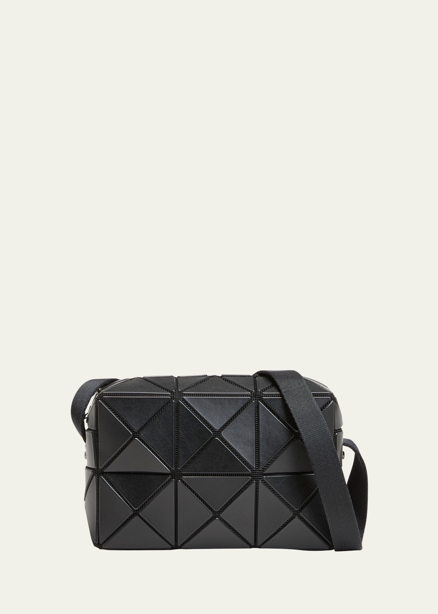 Shop Bao Bao Issey Miyake Cuboid Geo Zip Crossbody Bag In 16 Matte Black