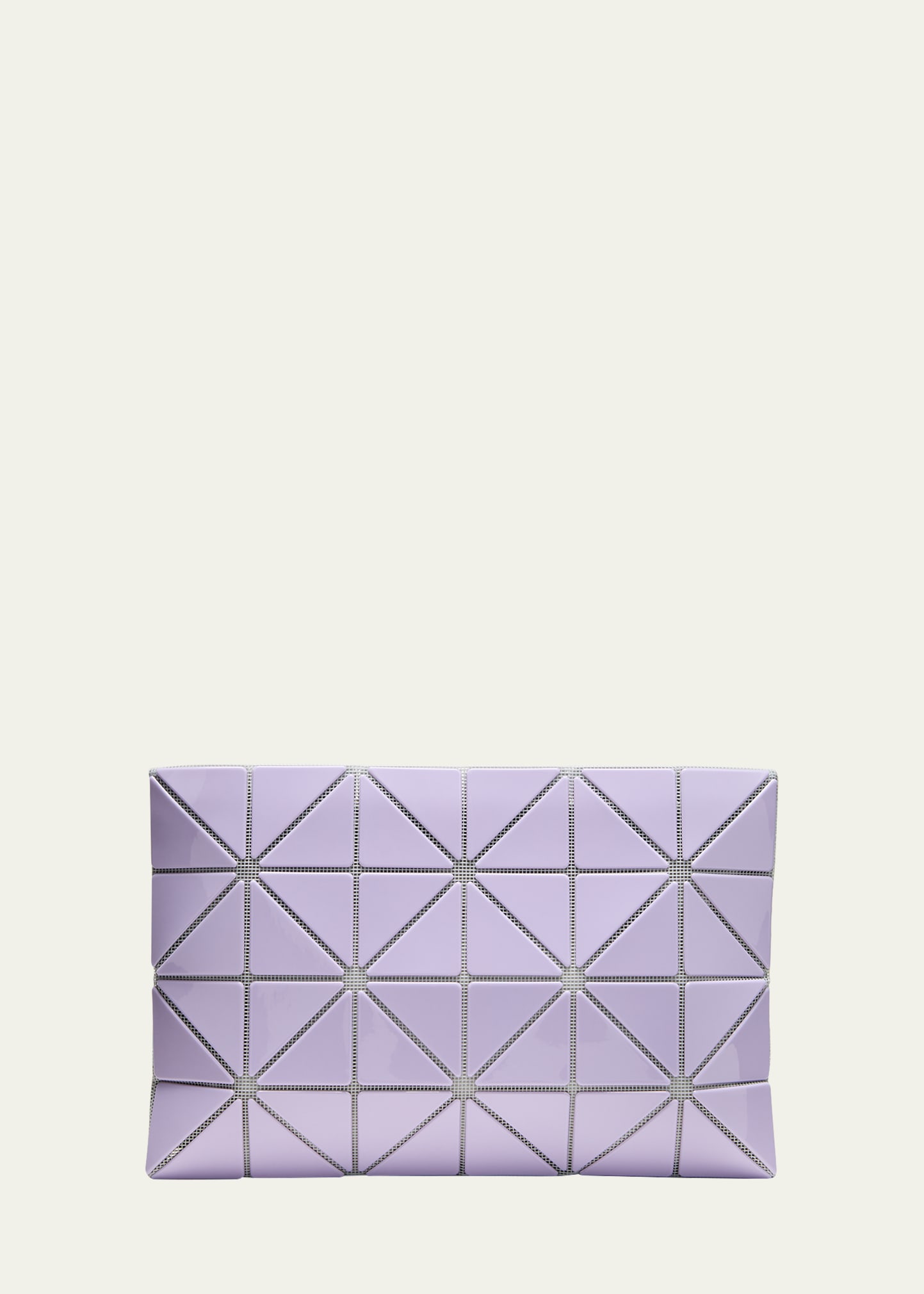 Bao Bao Issey Miyake Lucent Gloss Geo Pouch Clutch Bag In 80 Lavender