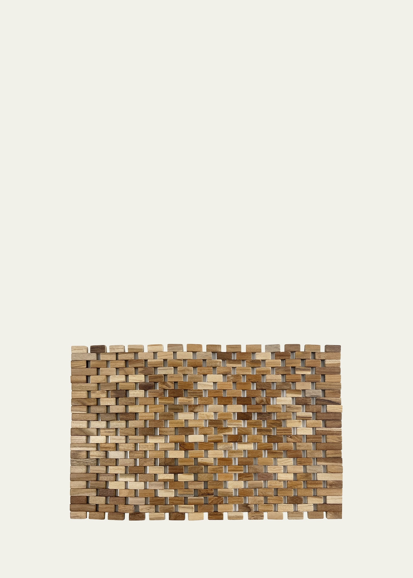 Interlocking Wood Folding Placemat, 14" x 19"