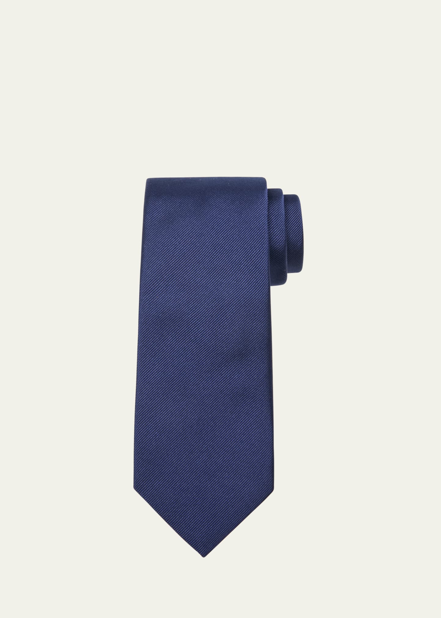 Brunello Cucinelli Men's Solid Silk-cotton Tie In C9077 Blue