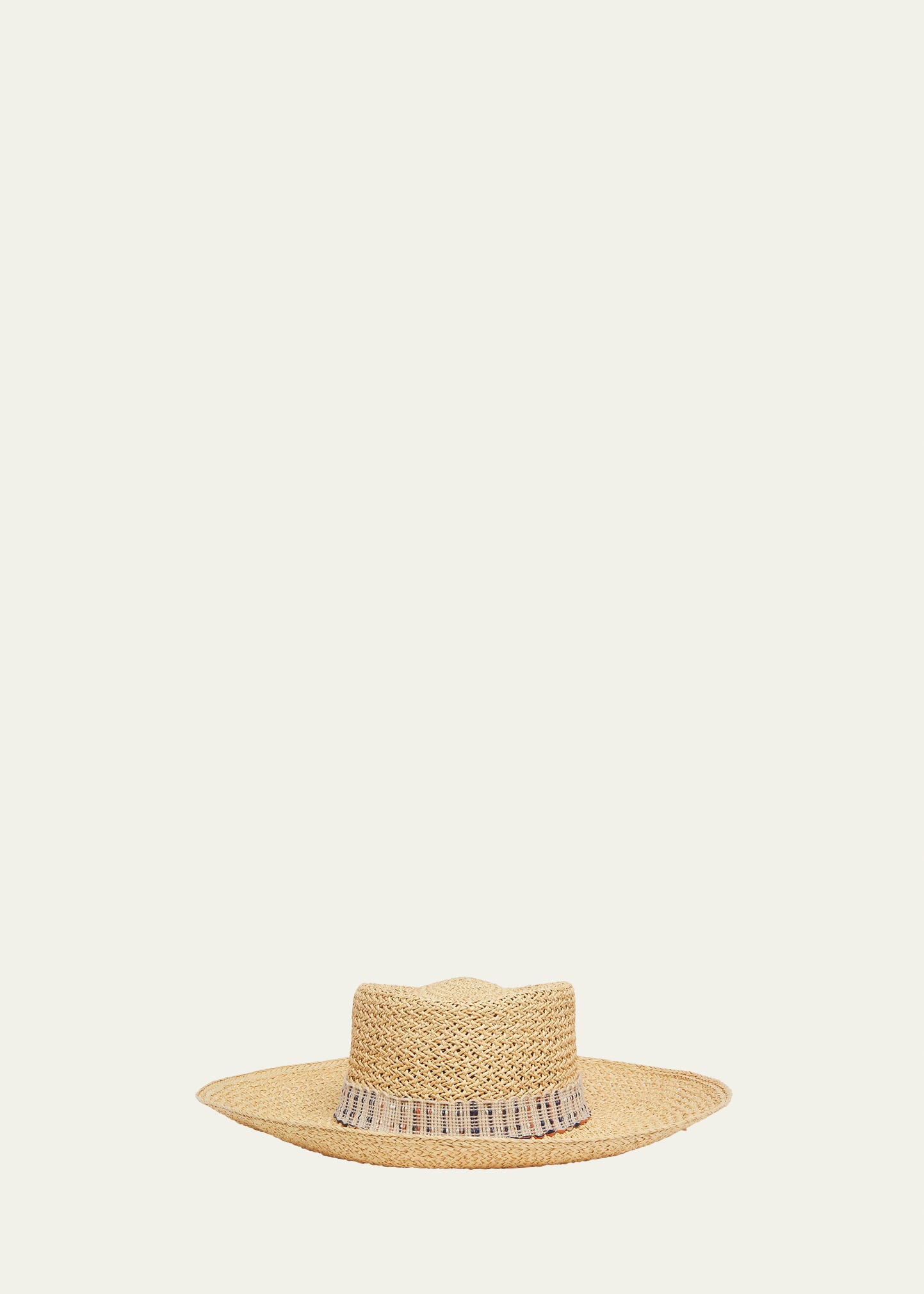 Loro Piana Hanae Straw Large-brim Hat In D0kd Golden Cord