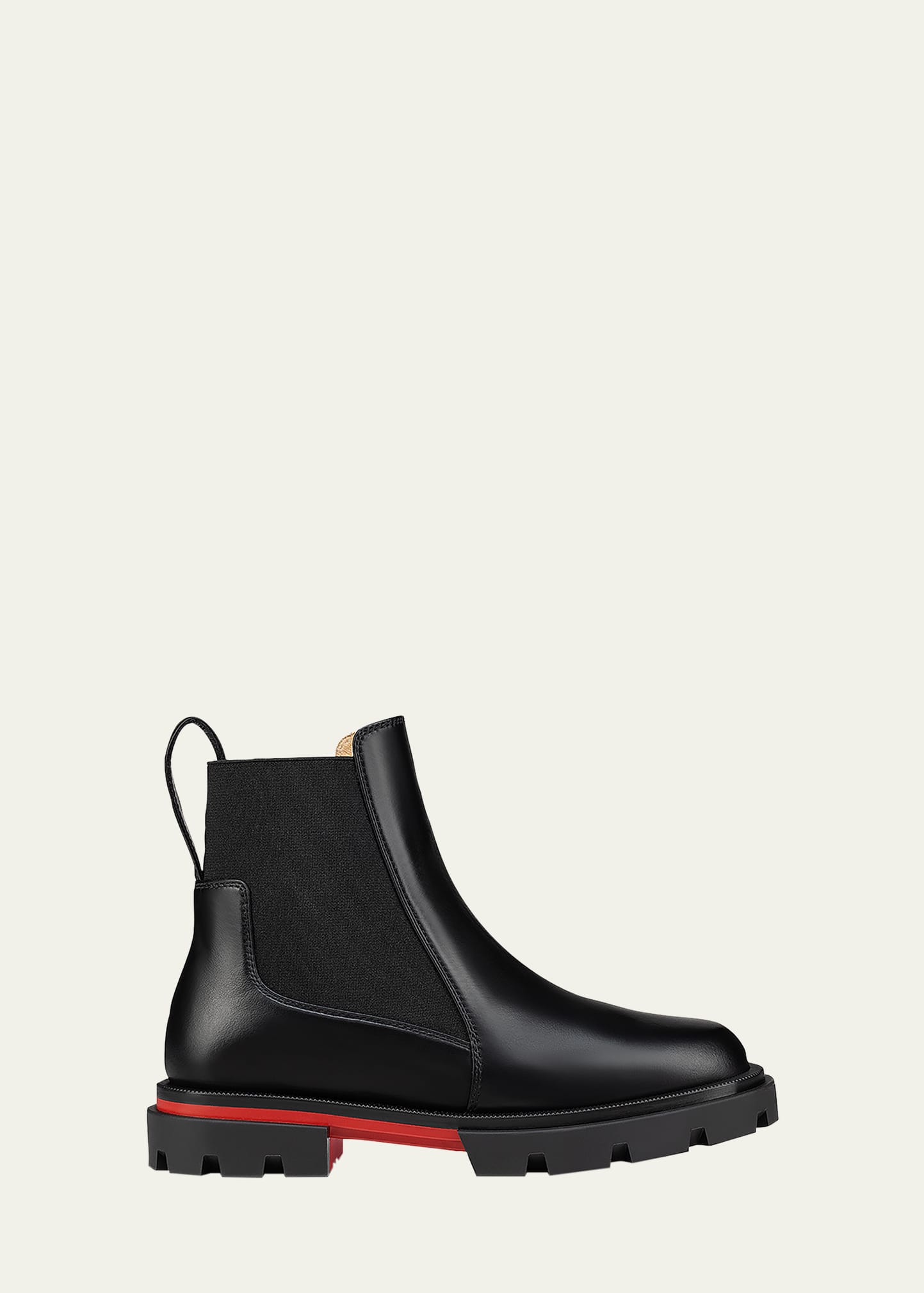 Christian Louboutin Girls Black Kids Marchacroche Leather Boots 4-9 Years In Black