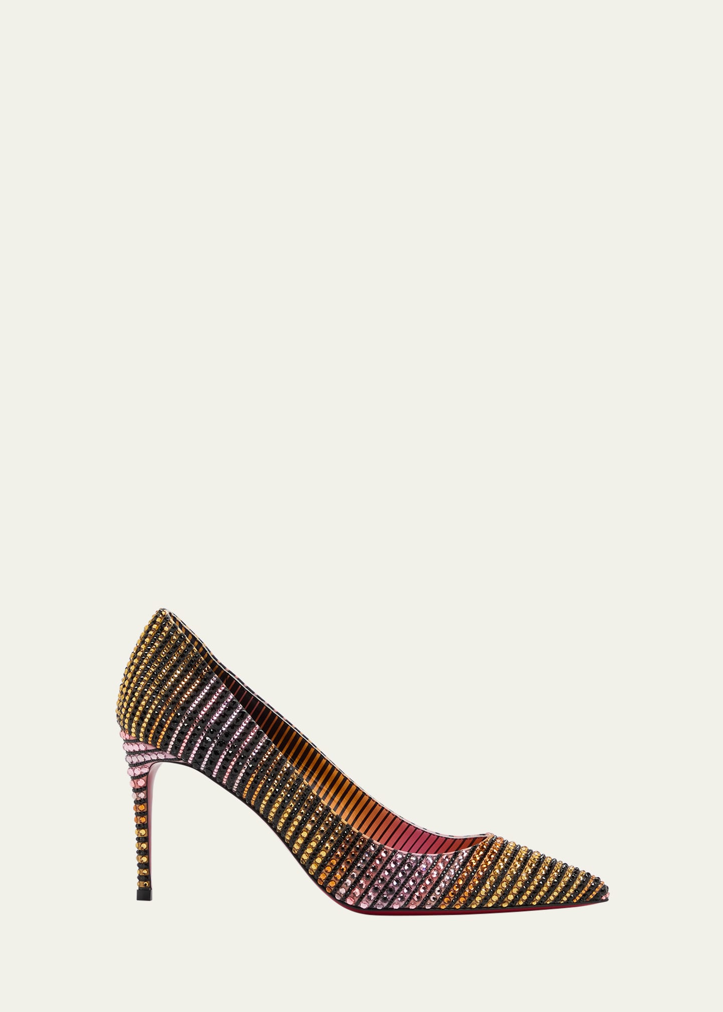 Christian Louboutin Kate Multi Crystal Red Sole Classic Pumps