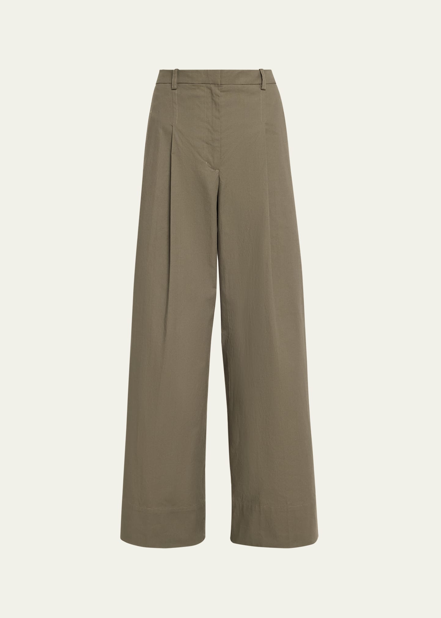 3.1 Phillip Lim / フィリップ リム Pleated Wide-leg Trousers In Army