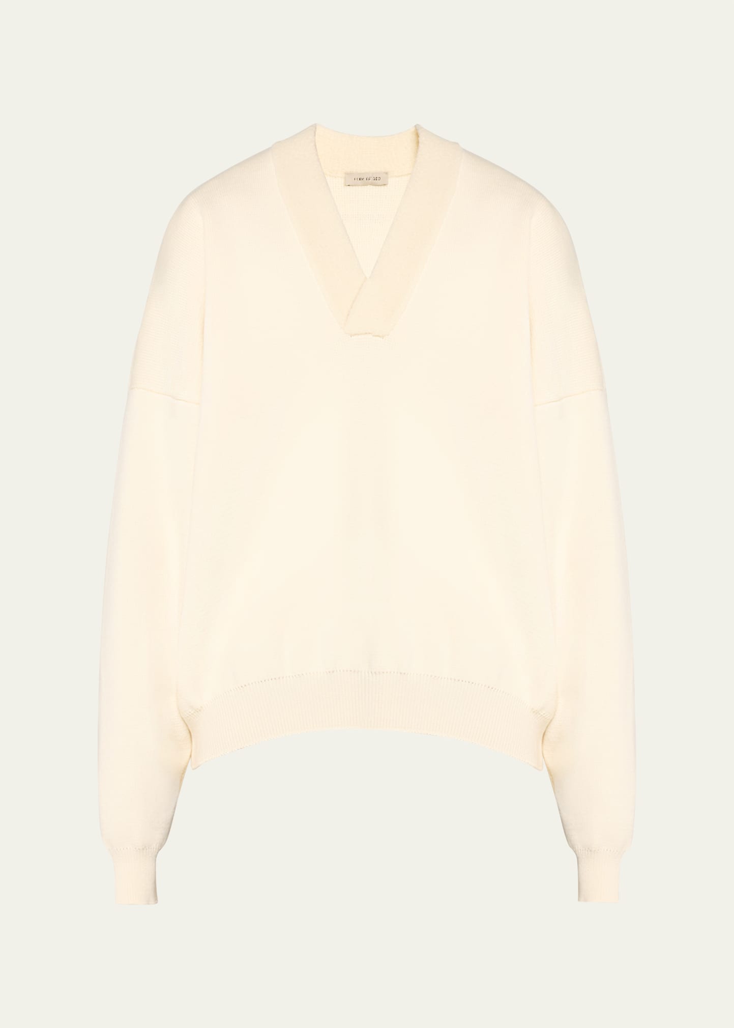 Fear Of God Men's Wool V-neck Sweater In Yellow