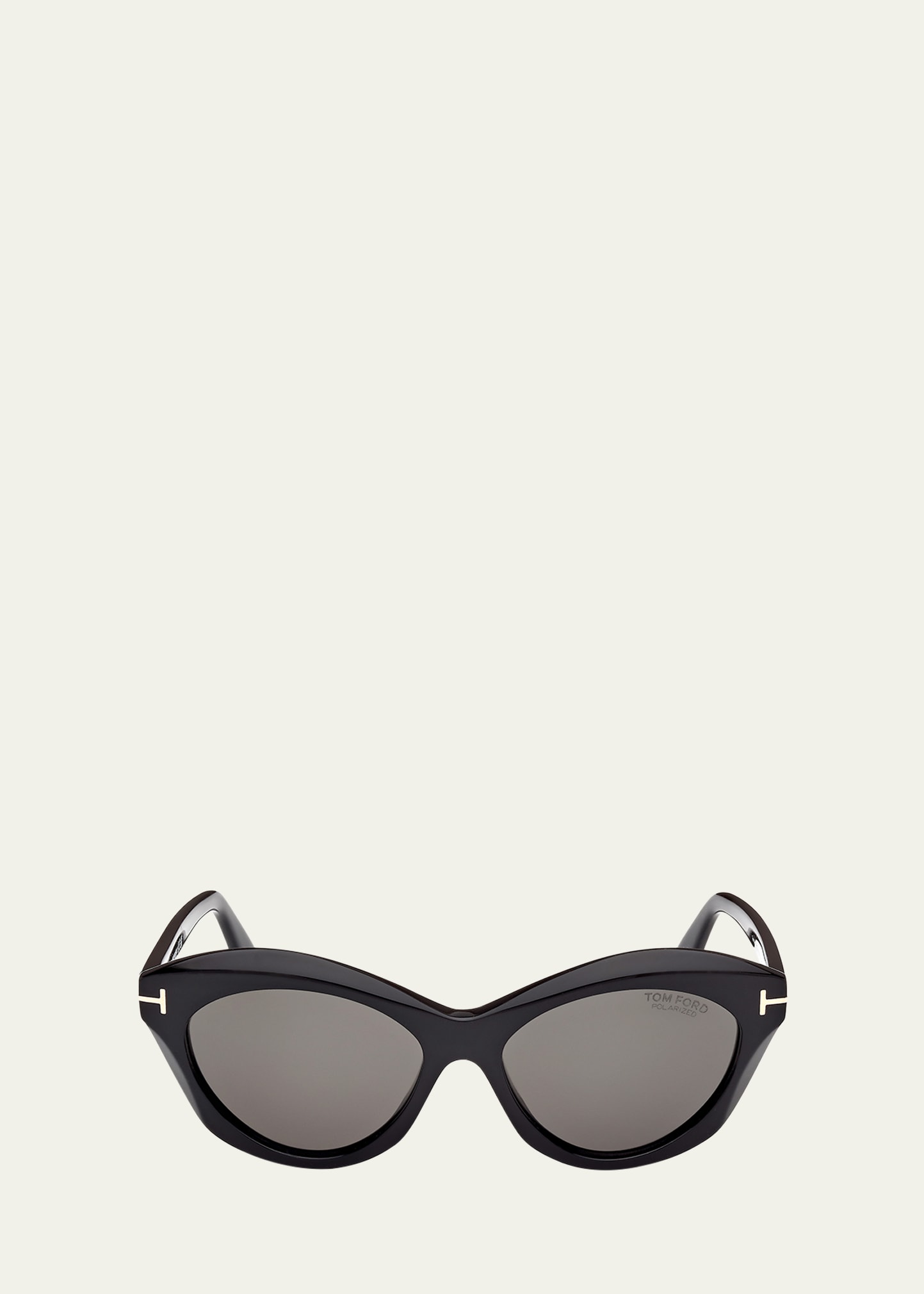 Tom Ford Toni Acetate Oval Sunglasses In Black