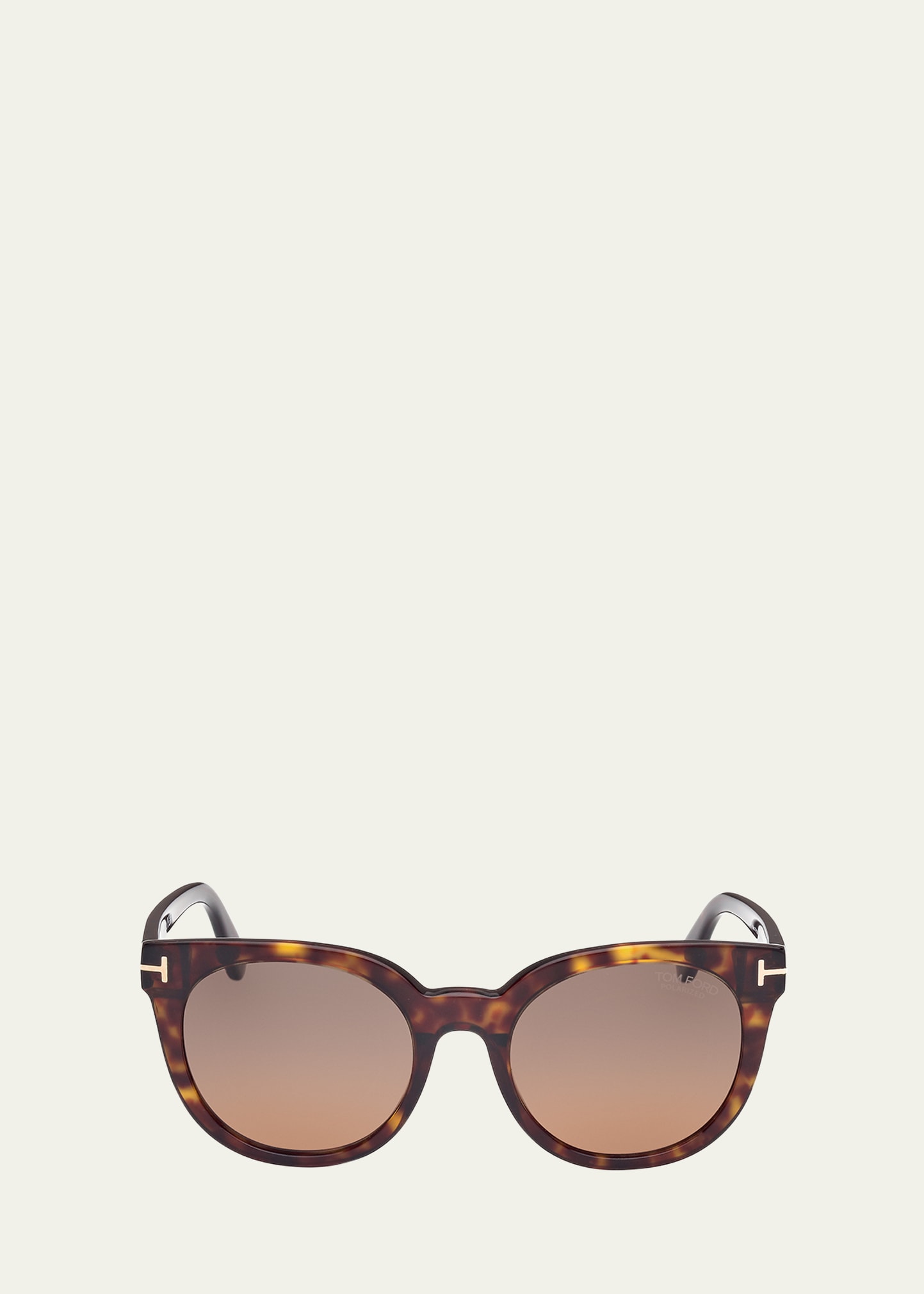 Shop Tom Ford Moira Acetate Butterfly Sunglasses In Dhav/brnpz