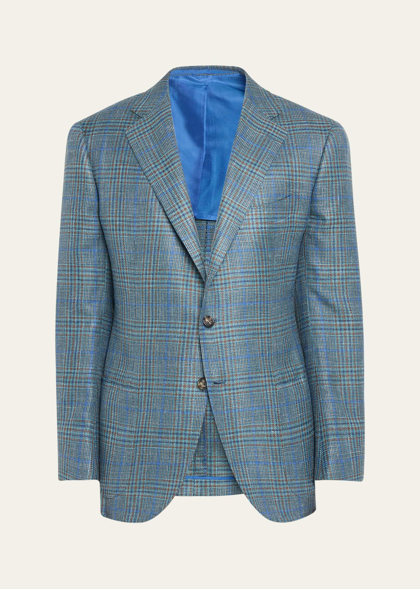 Men's Cashmere-Blend Plaid Sport Coat