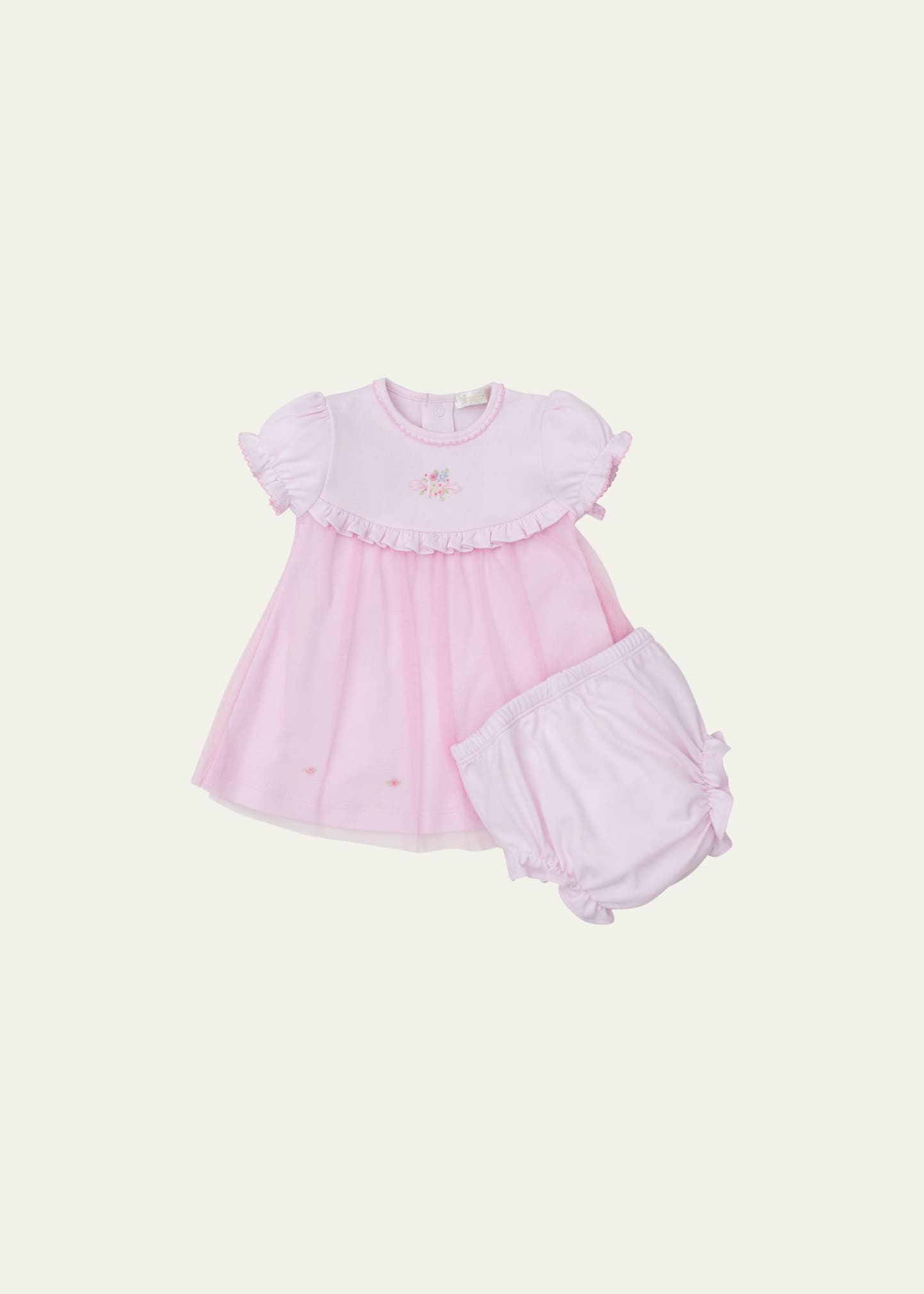 Shop Kissy Kissy Girl's Blooming Sprays Dress With Bloomers In Pink