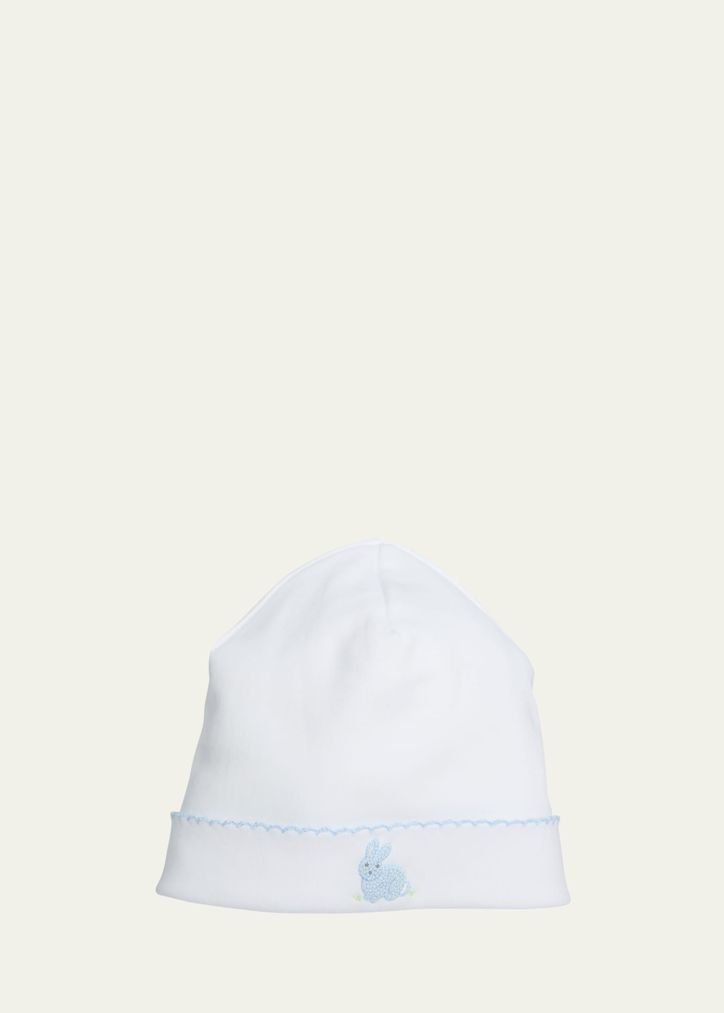 Shop Kissy Kissy Boy's Premier Cottontail Hollows Hat In White/lt Blue