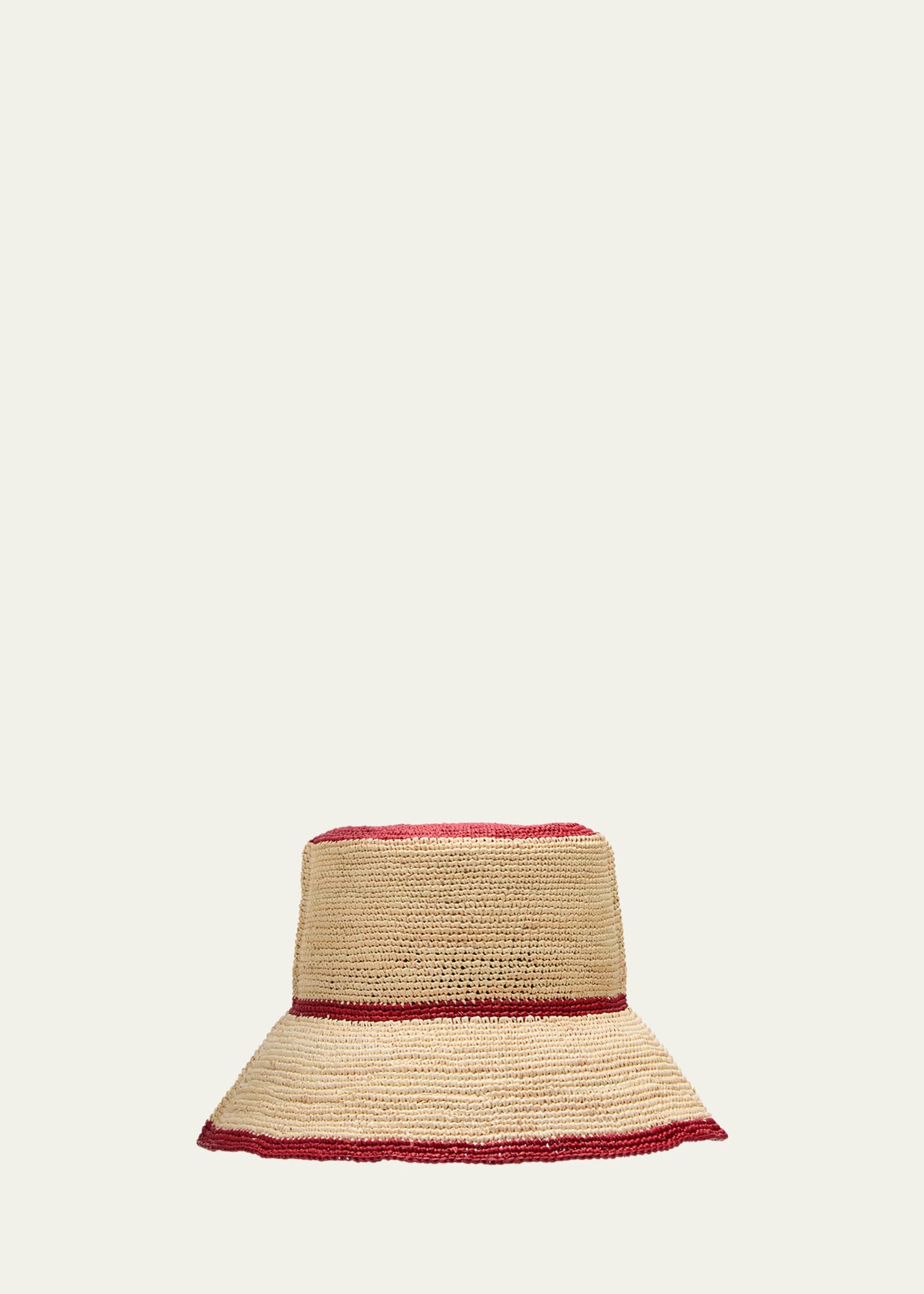 Becky Two-Tone Straw Bucket Hat