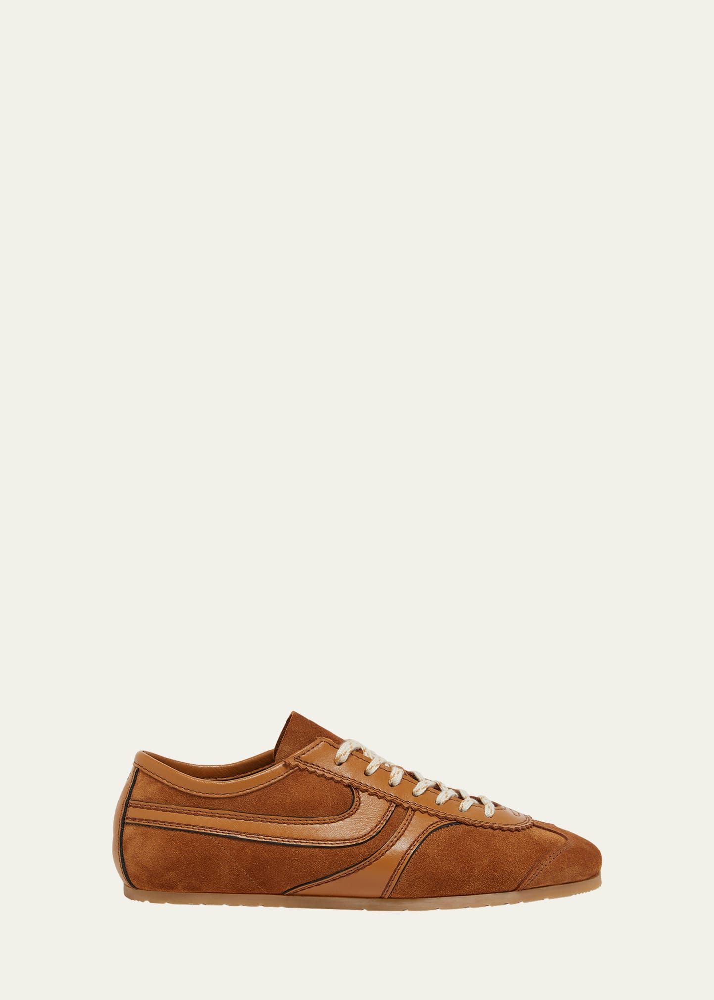 Dries Van Noten Taupe Leather Derbys