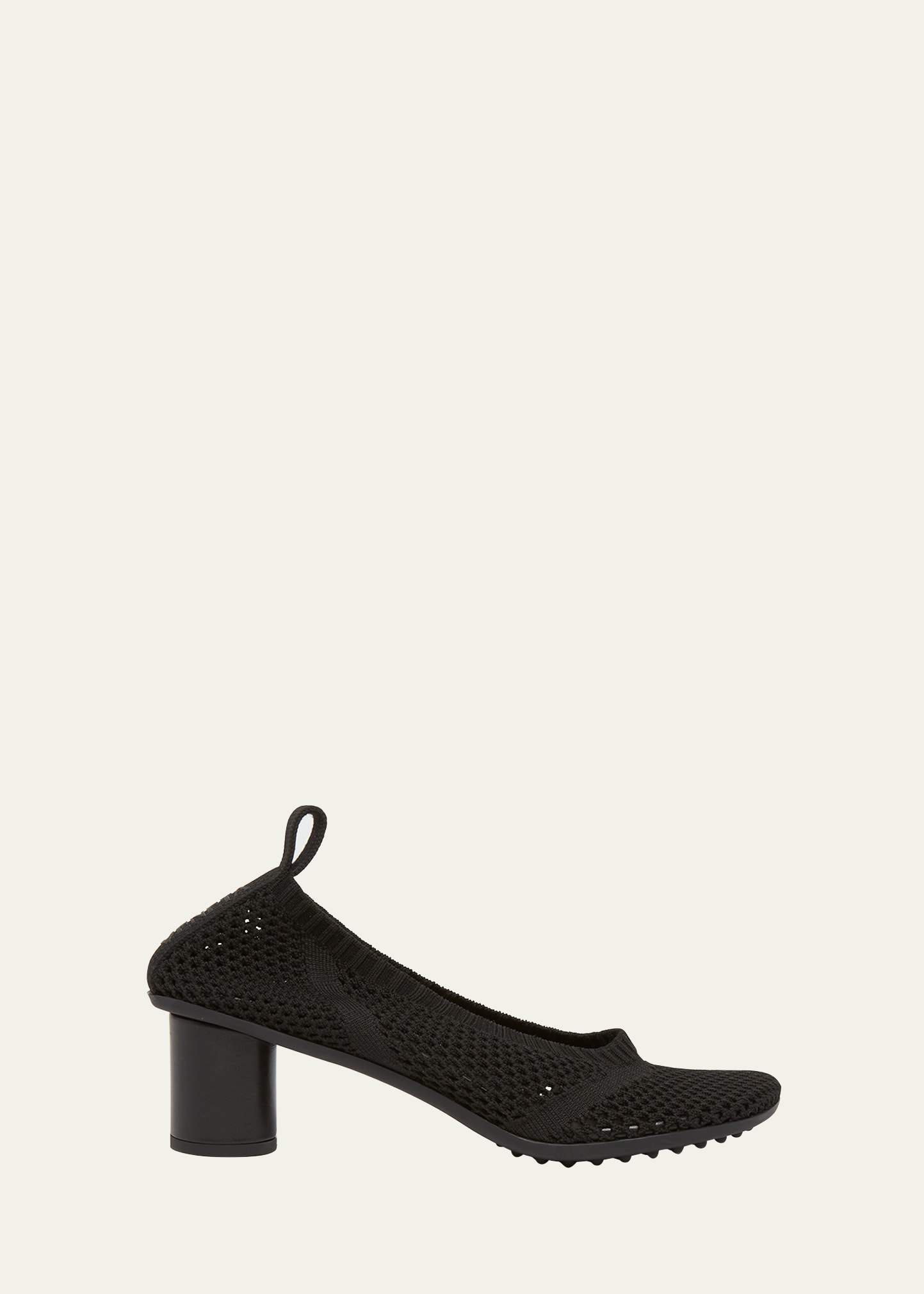 Shop Bottega Veneta Atomic Knit Cylinder-heel Pumps In Black