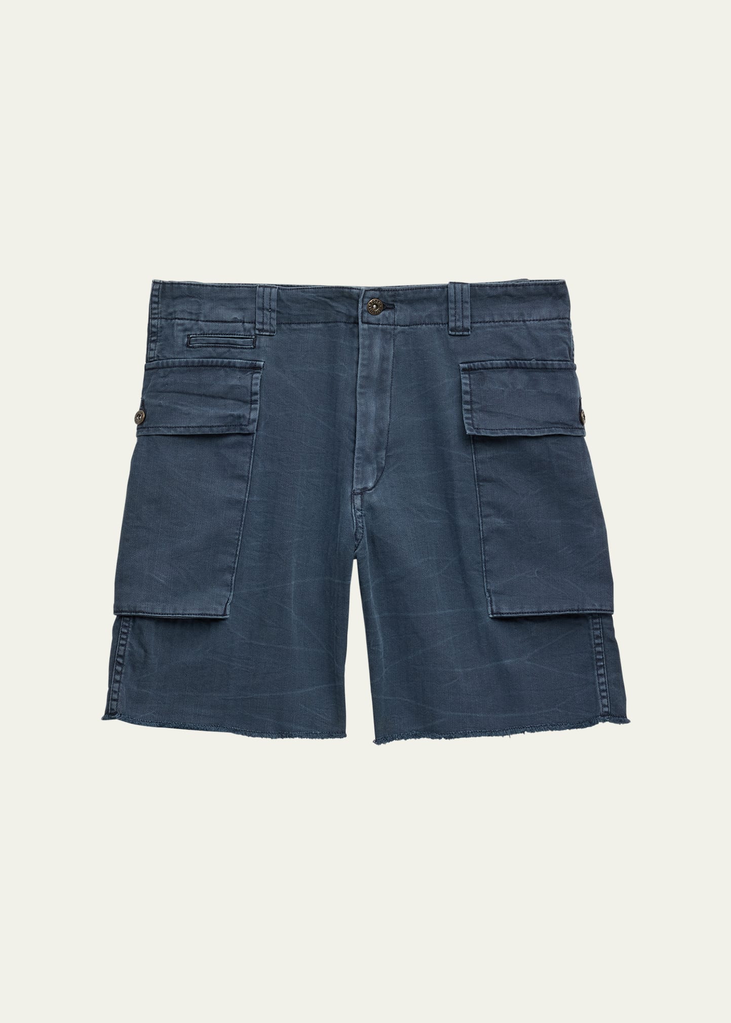 Ralph Lauren Kids' Boy's 5-pocket Denim Cargo Shorts In Blue