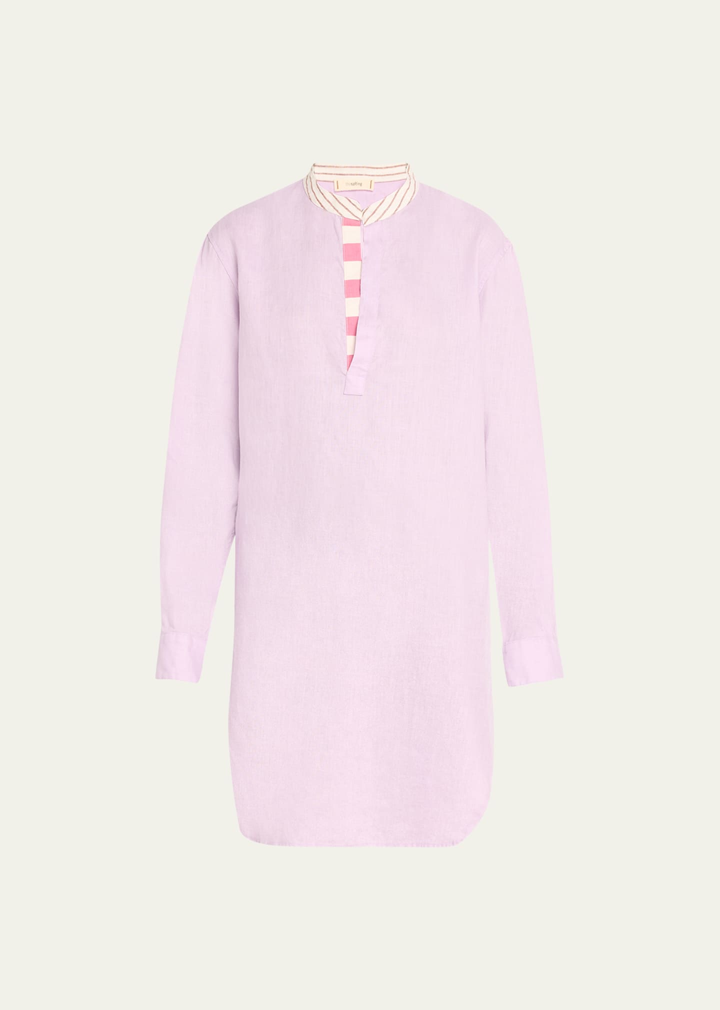 Shop The Salting Classic Linen Tunic In Thistle