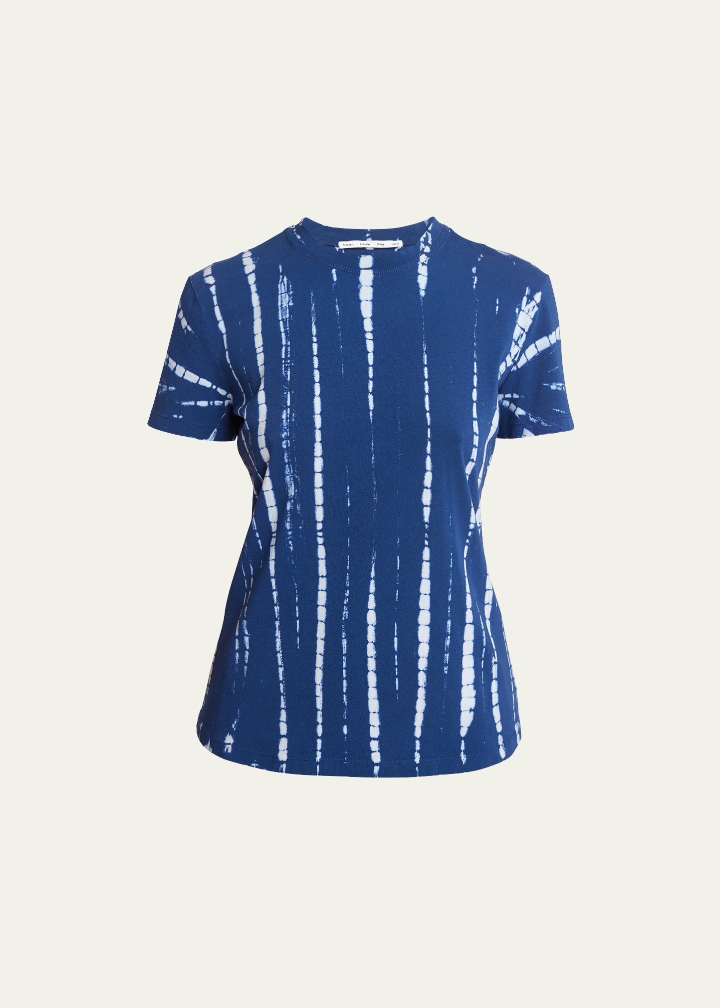 Proenza Schouler White Label Finley Tie-dye Crewneck T-shirt In Light Blue
