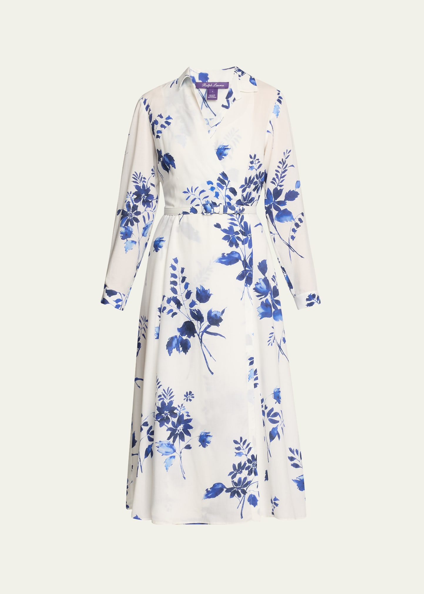 Aniyah Watercolor Bouquet Wrap Dress