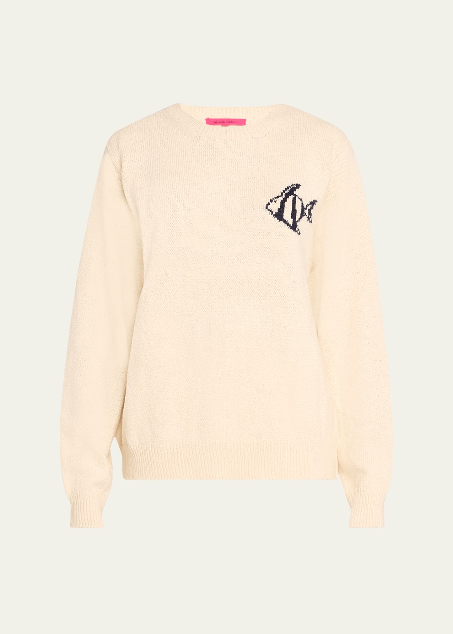Deep Sea Intarsia Cotton Sweater