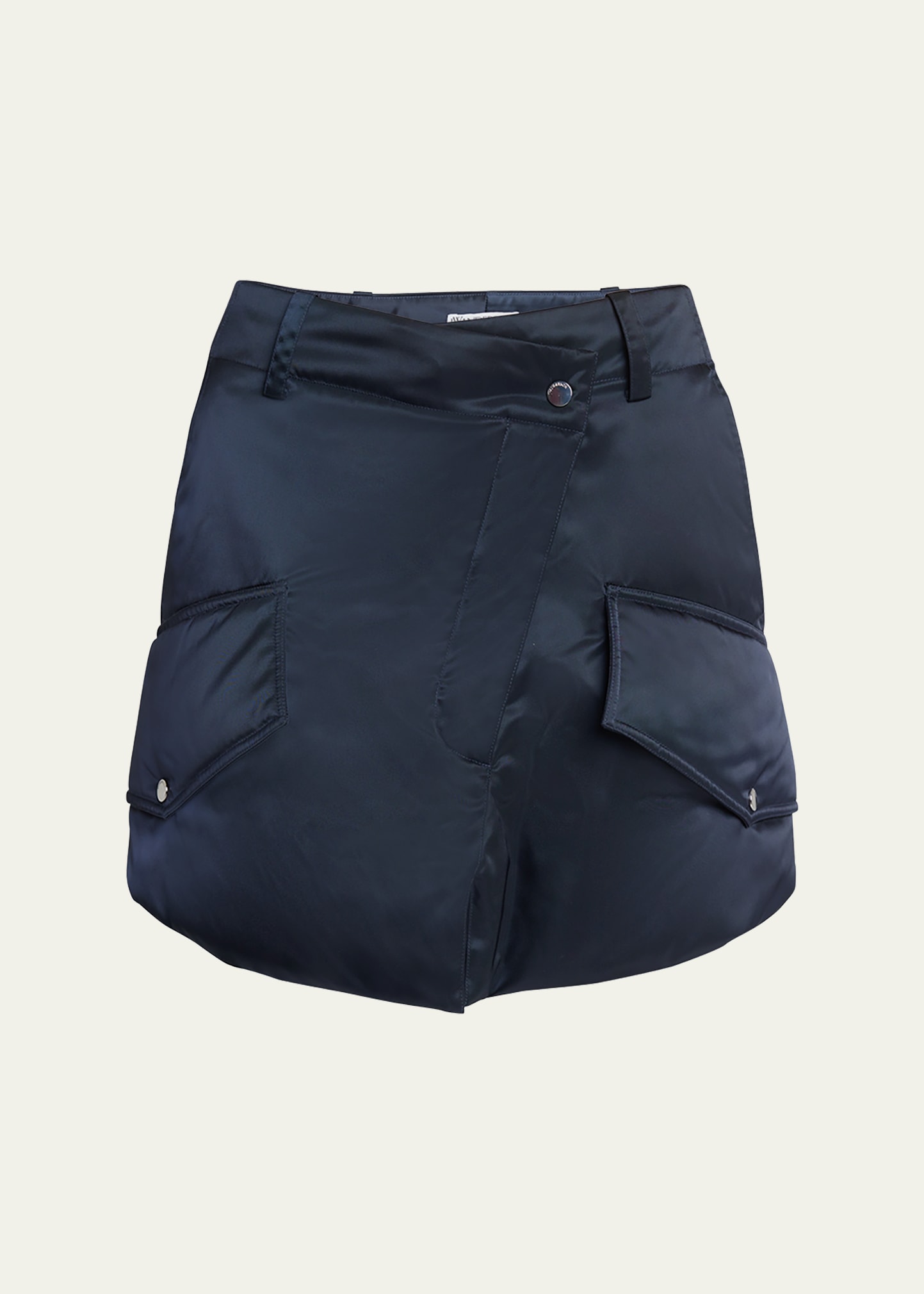 Jw Anderson Padded Cargo Mini Skirt In Navy