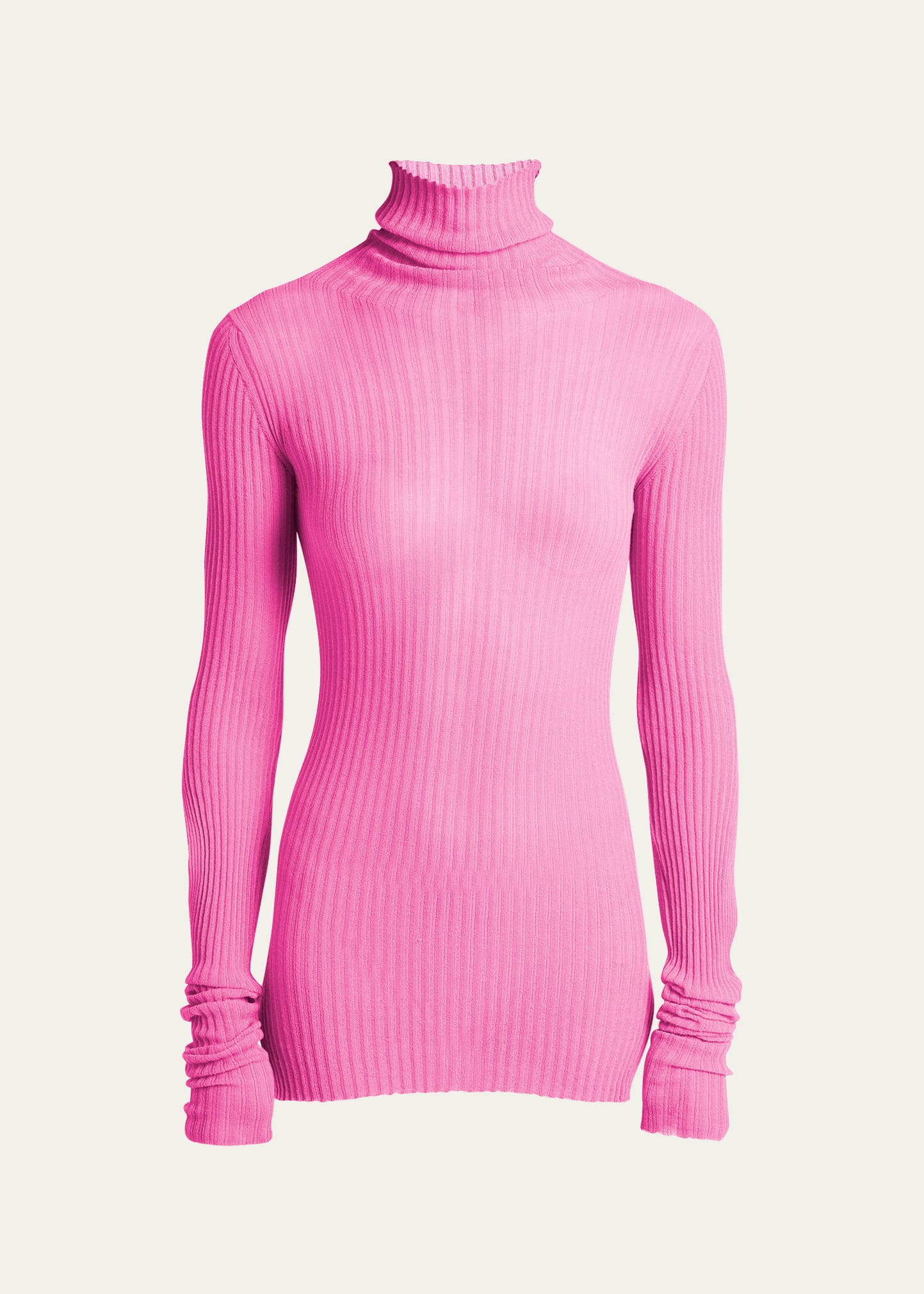Turtleneck Open-Back Cutout Sweater