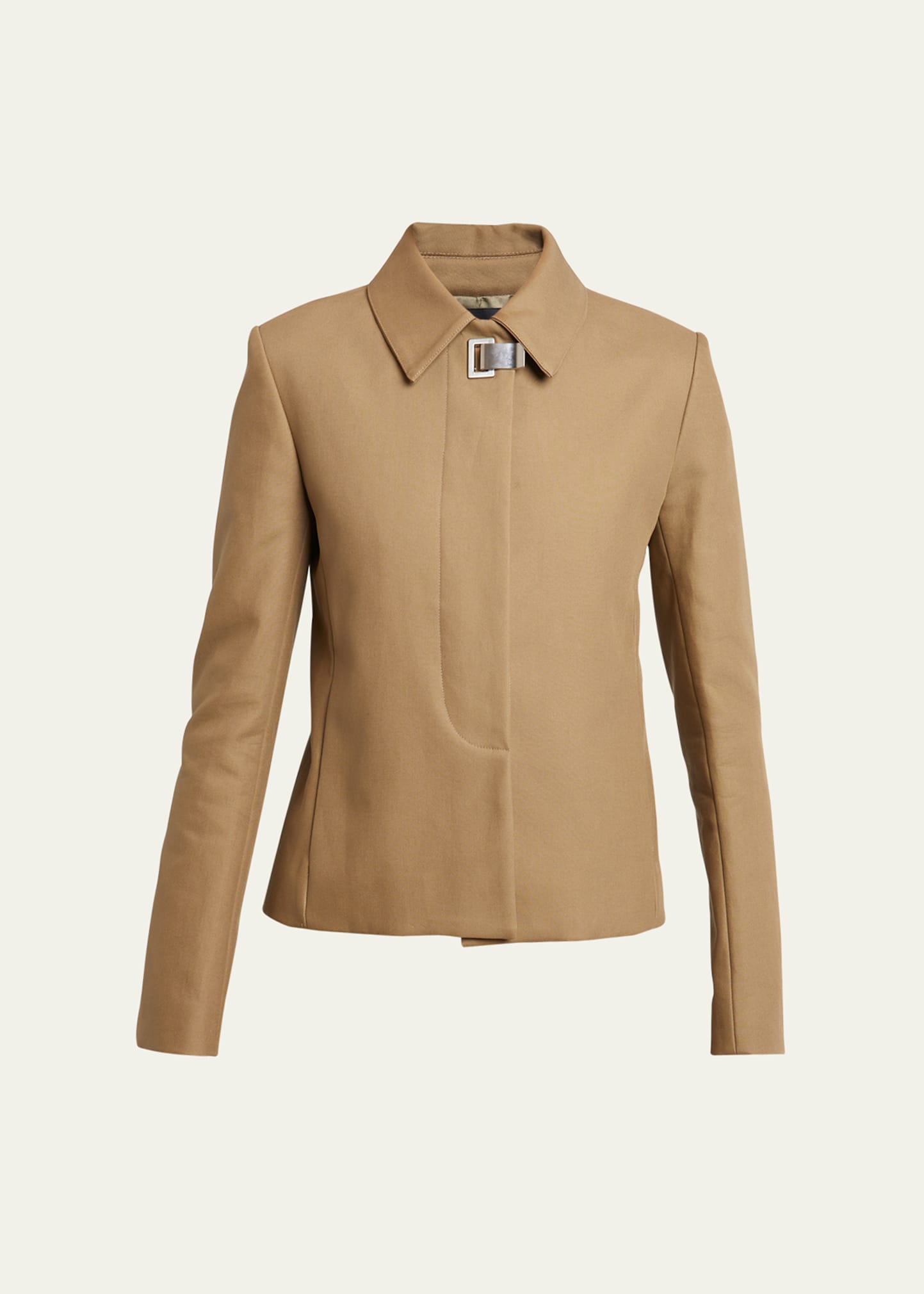 Proenza Schouler Lana Eco Cotton Twill Jacket In Drab