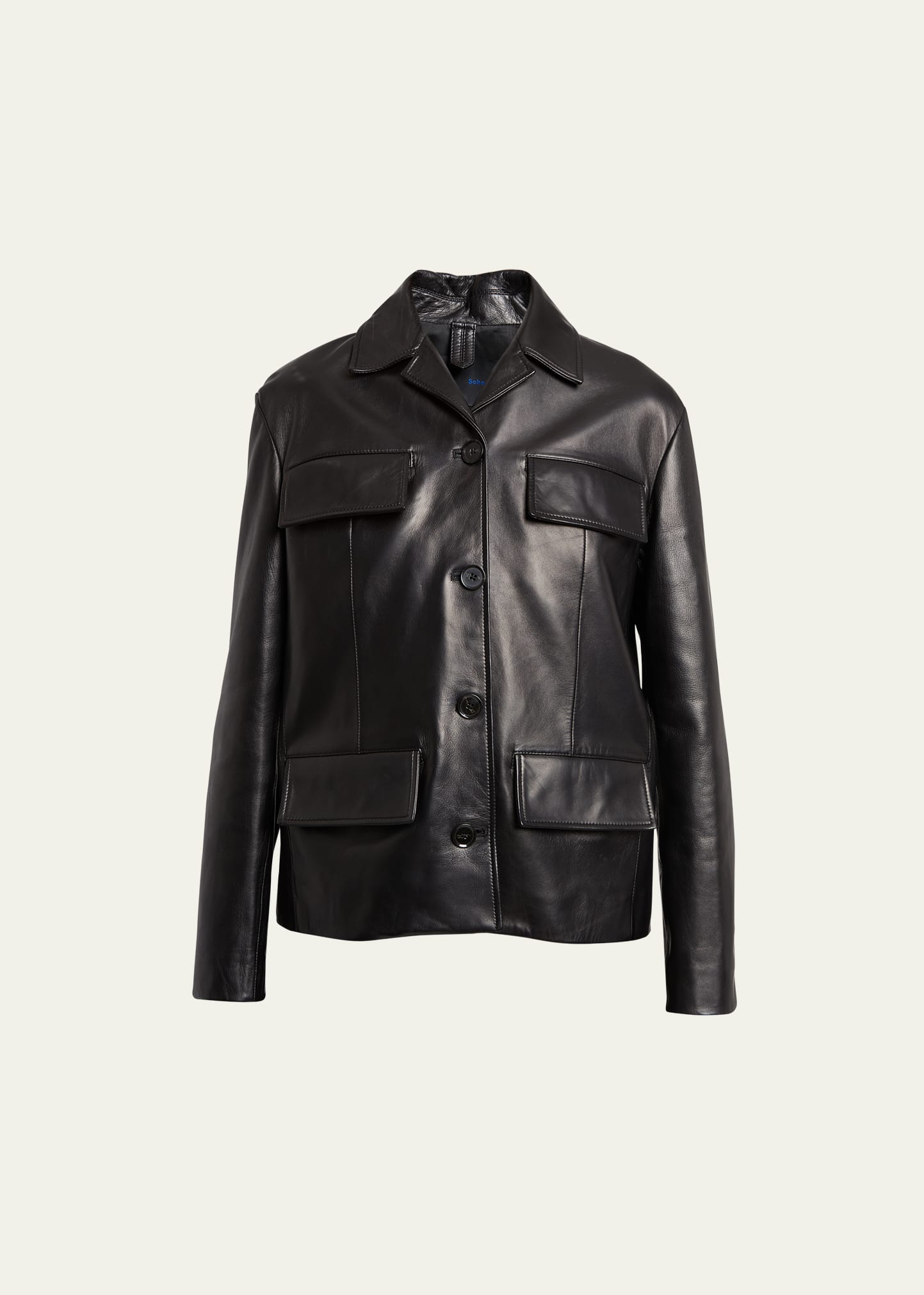 Proenza Schouler Roos Leather Jacket In Black