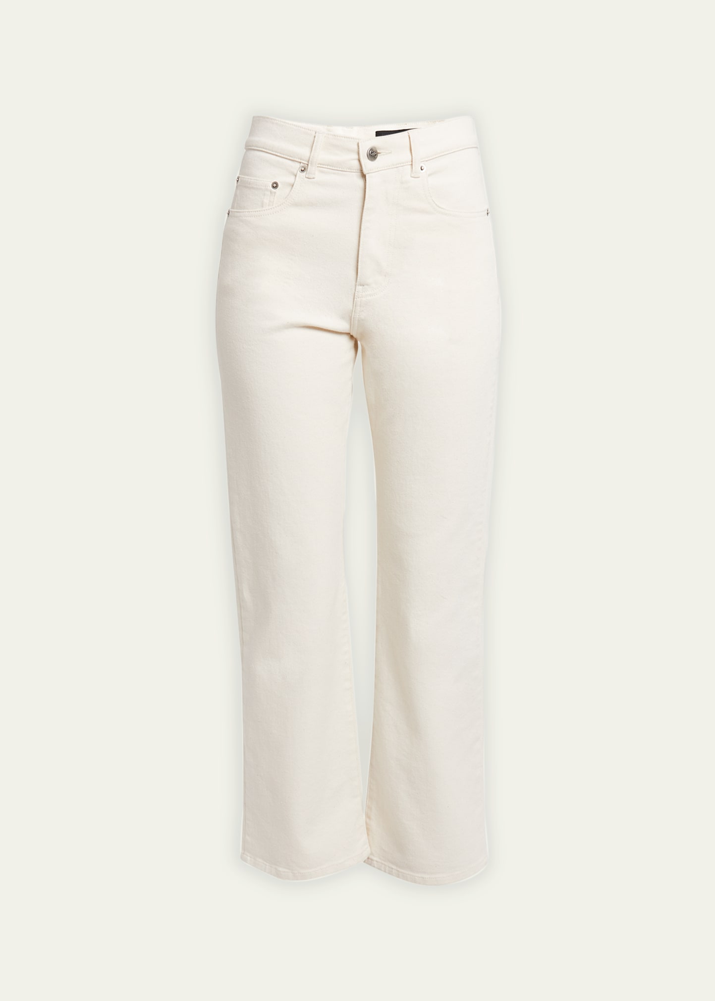 Proenza Schouler Jasper High-rise Flared Jeans In Ecru