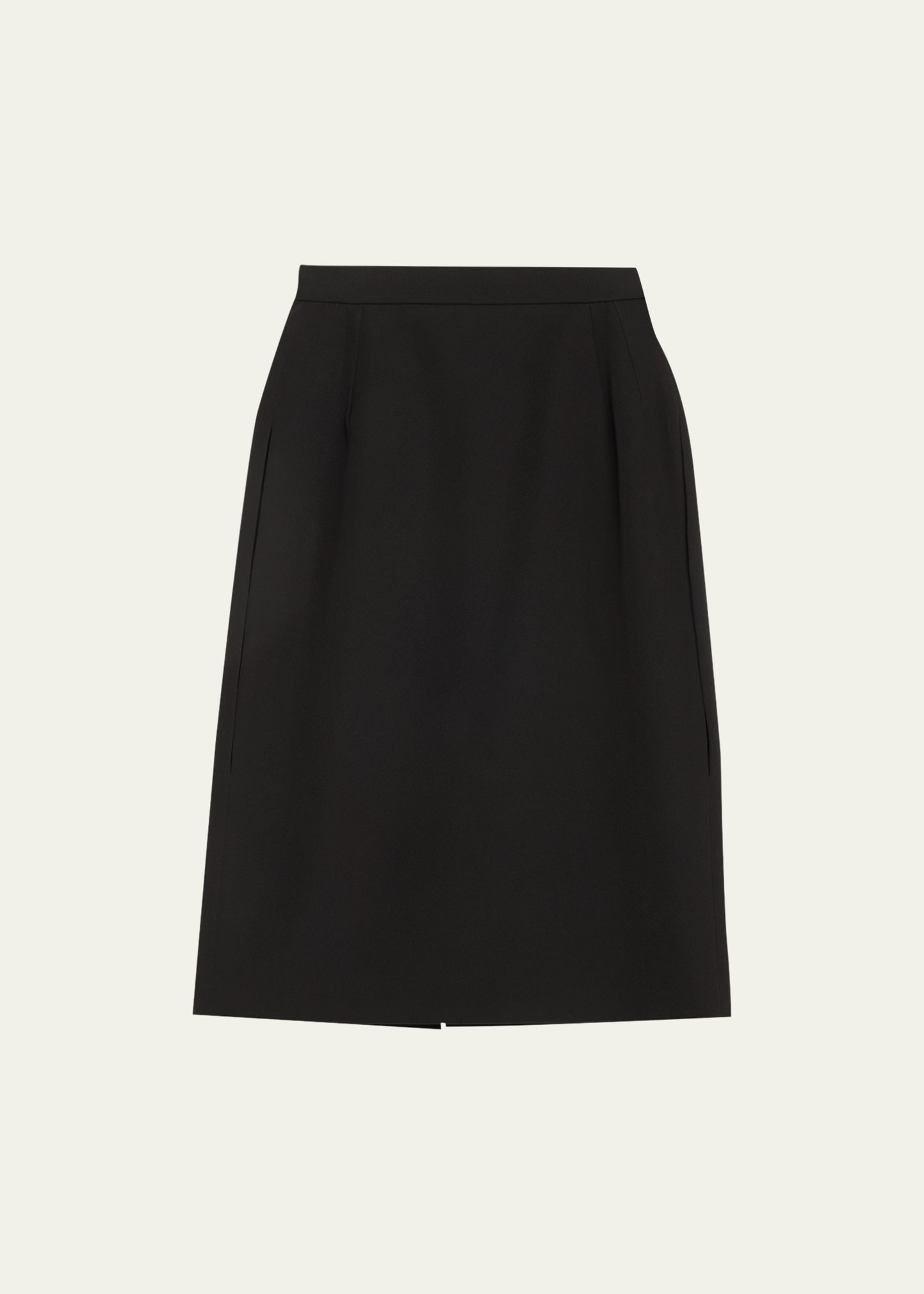 Alainpaul Wool Tailored Skirt Top In Black