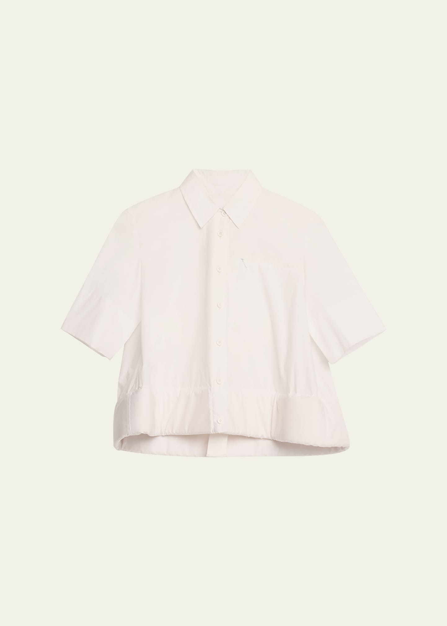 Melitta Baumeister Papery Cotton Shirt In Wht