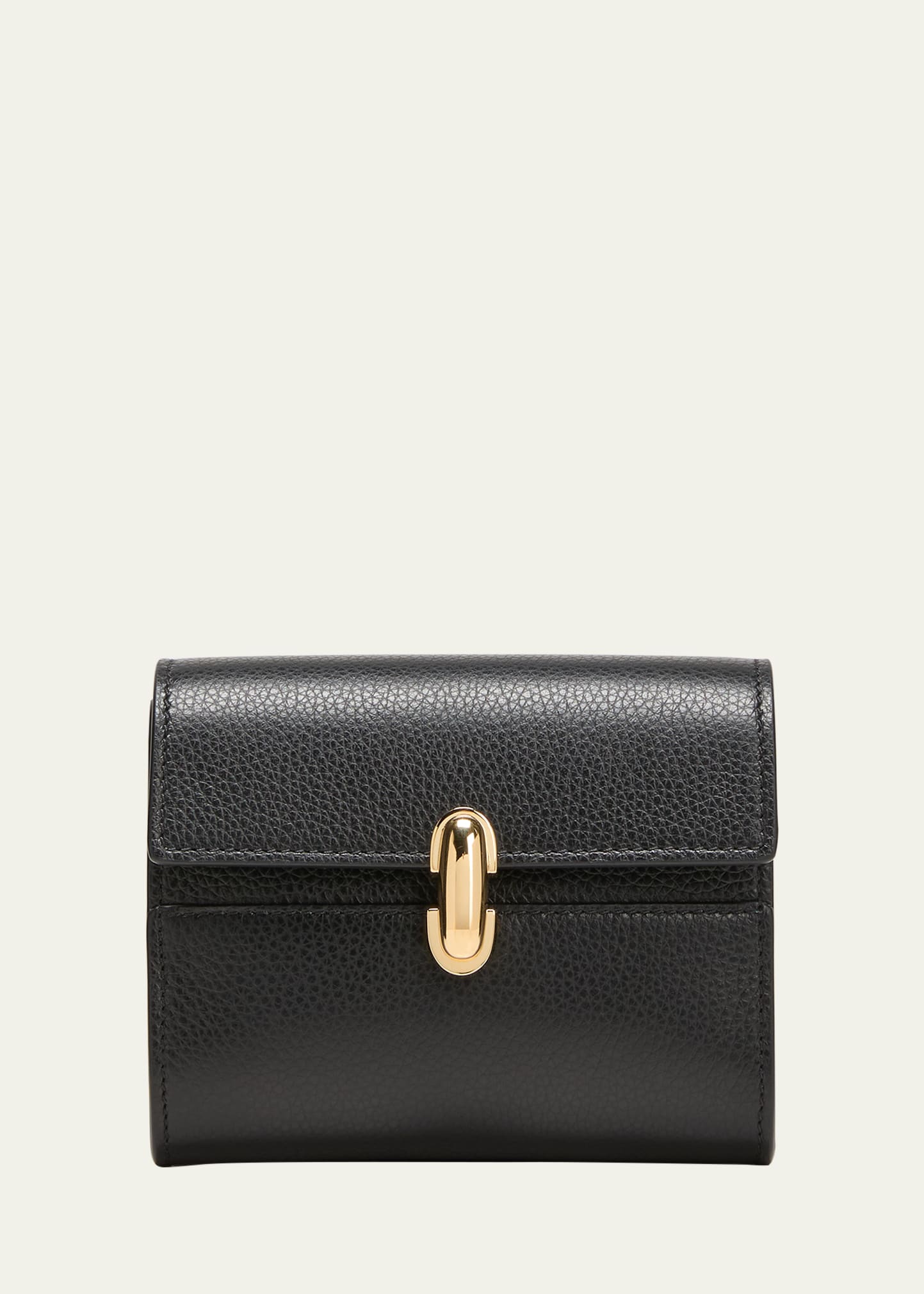 Shop Savette Symmetry Grained Leather Wallet In 001 Black