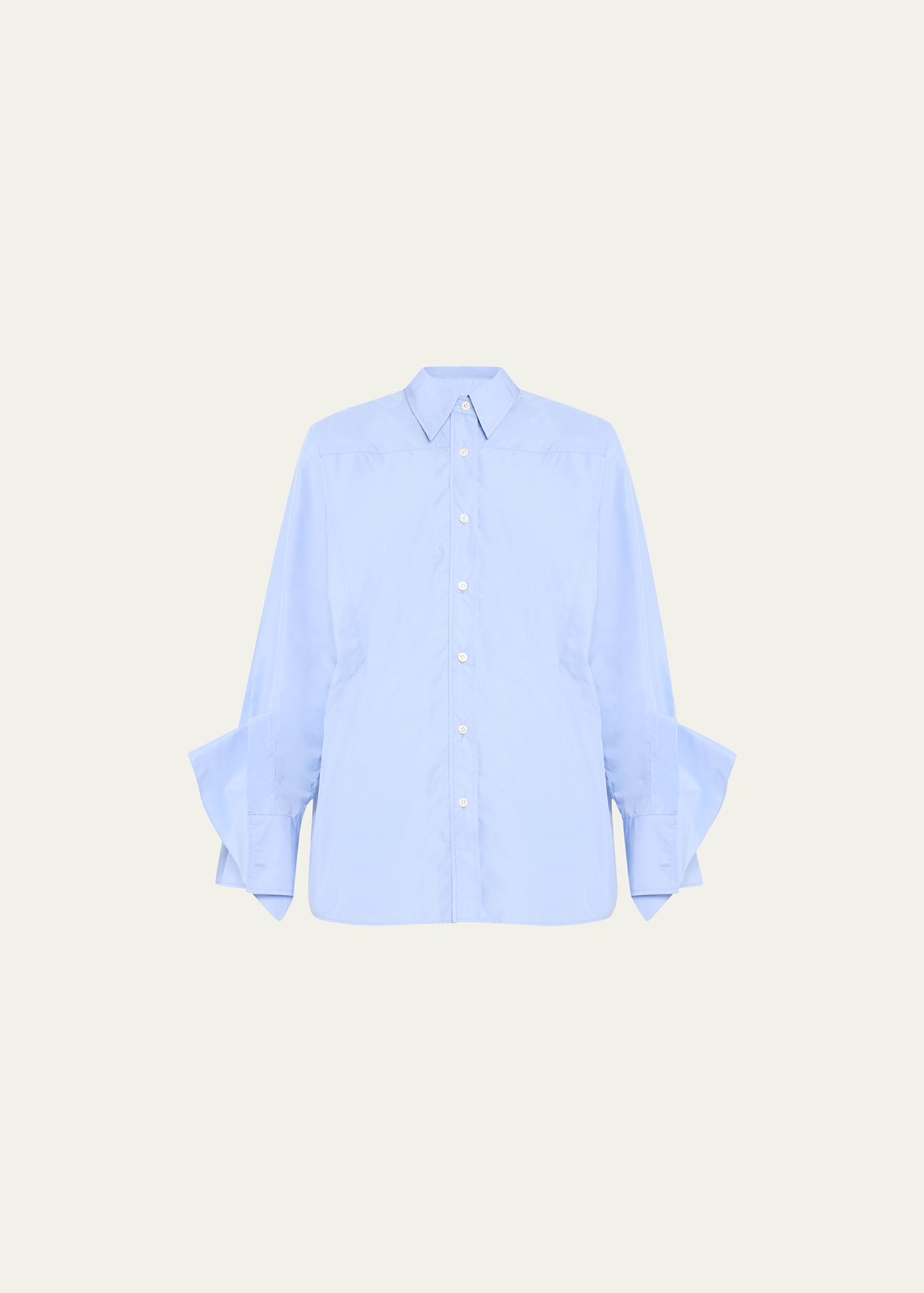 3.1 Phillip Lim / フィリップ リム Oversized Draped-sleeve Shirt In Oxford Blue