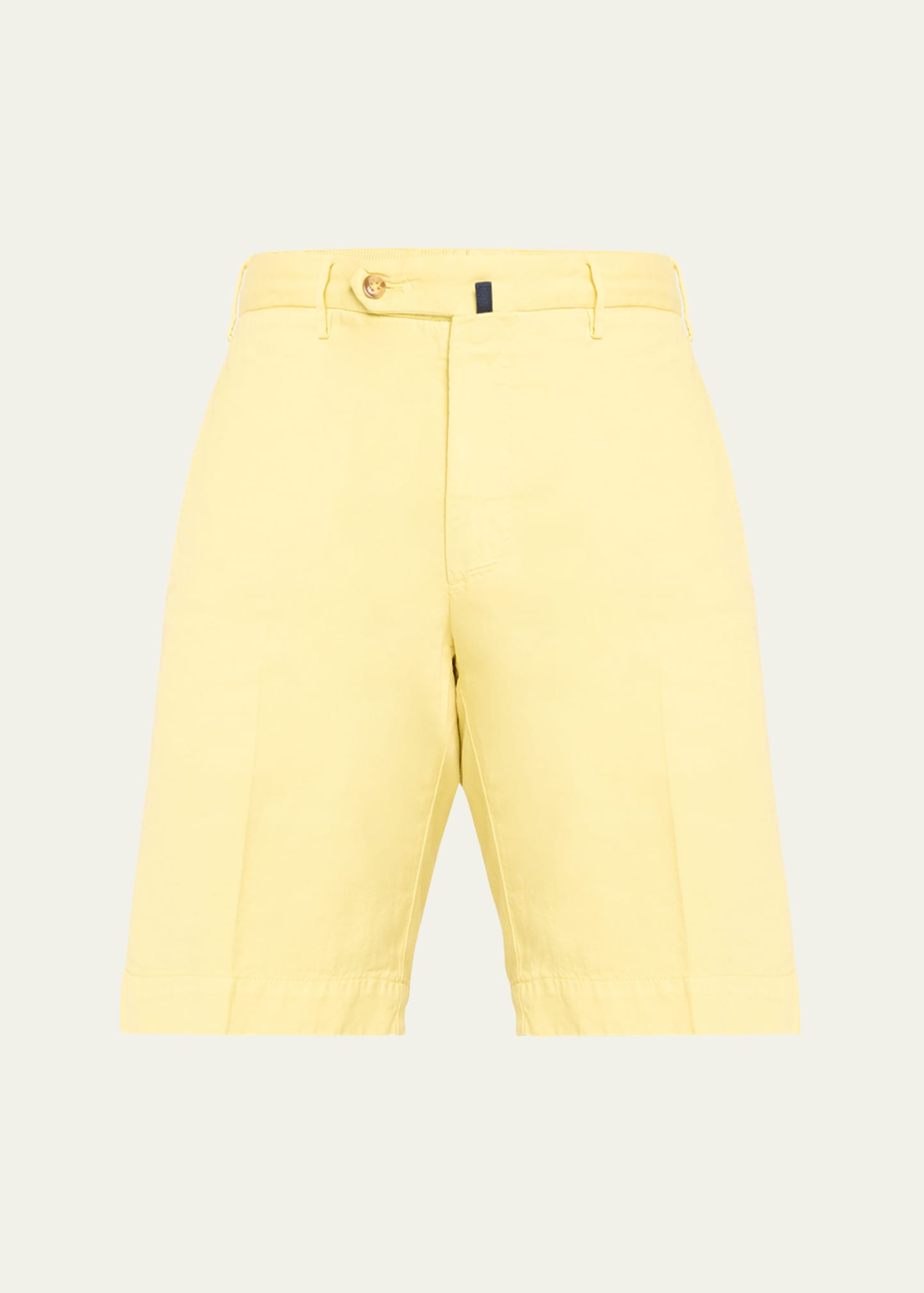 Incotex Men's Chinolino Shorts In Giallo