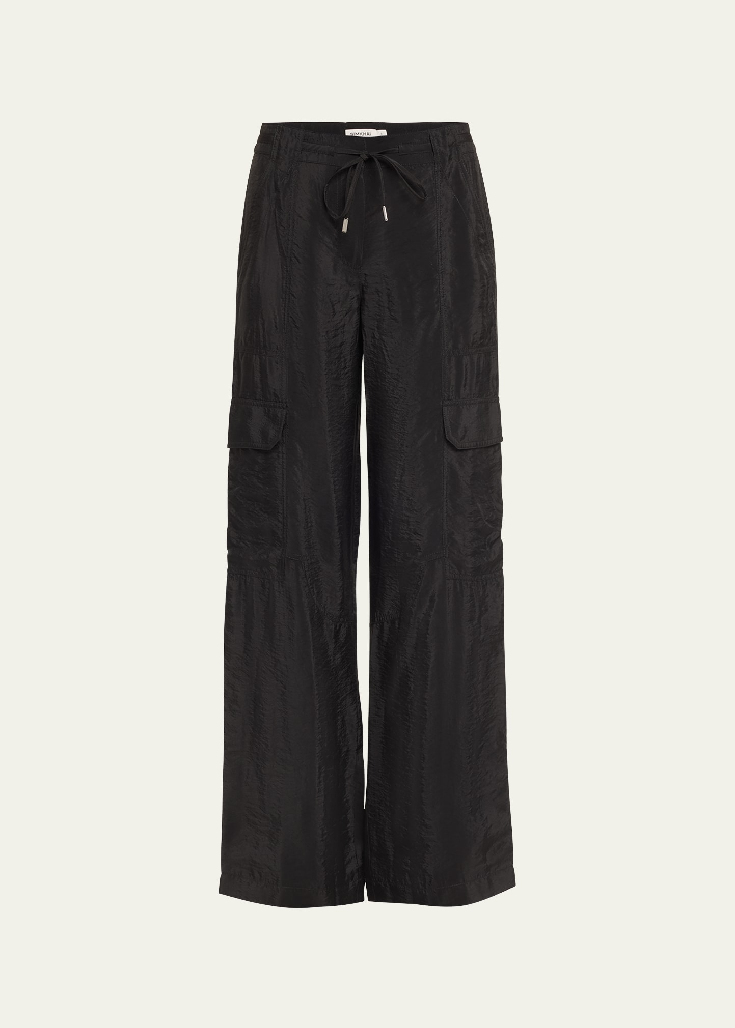 SIMKHAI AURORA PARACHUTE NYLON UTILITY PANTS
