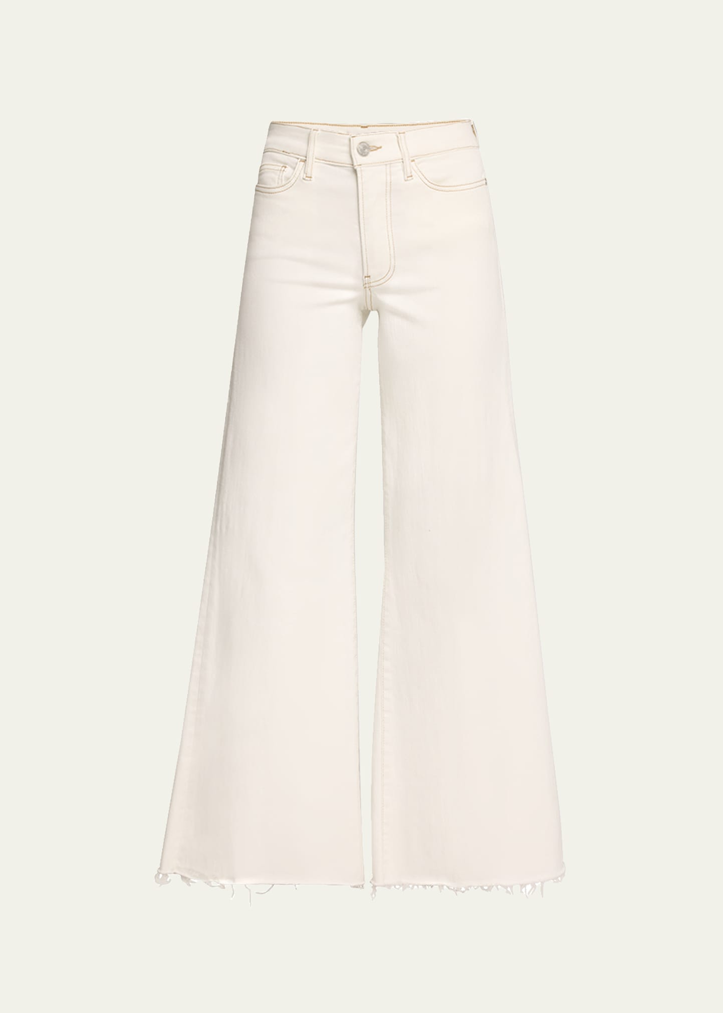 Frame Relaxed Fit Straight Leg Crop Jeans In Au Natural Clean