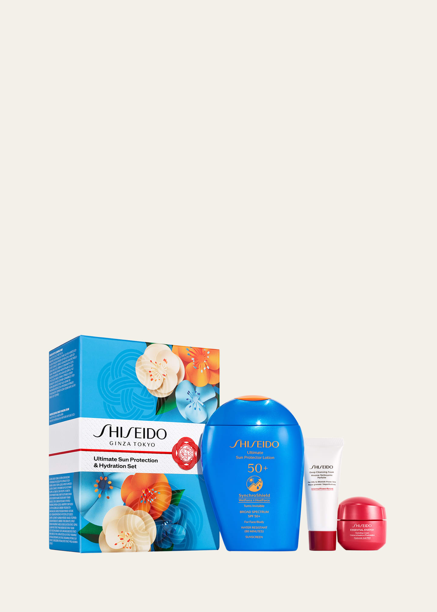 Shiseido Ultimate Sun Protection & Hydration Set In White