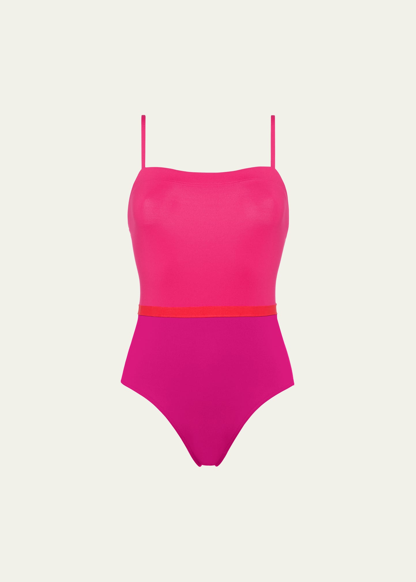 Shop Eres Ara Colorblock One-piece Swimsuit In Smilelogosunset
